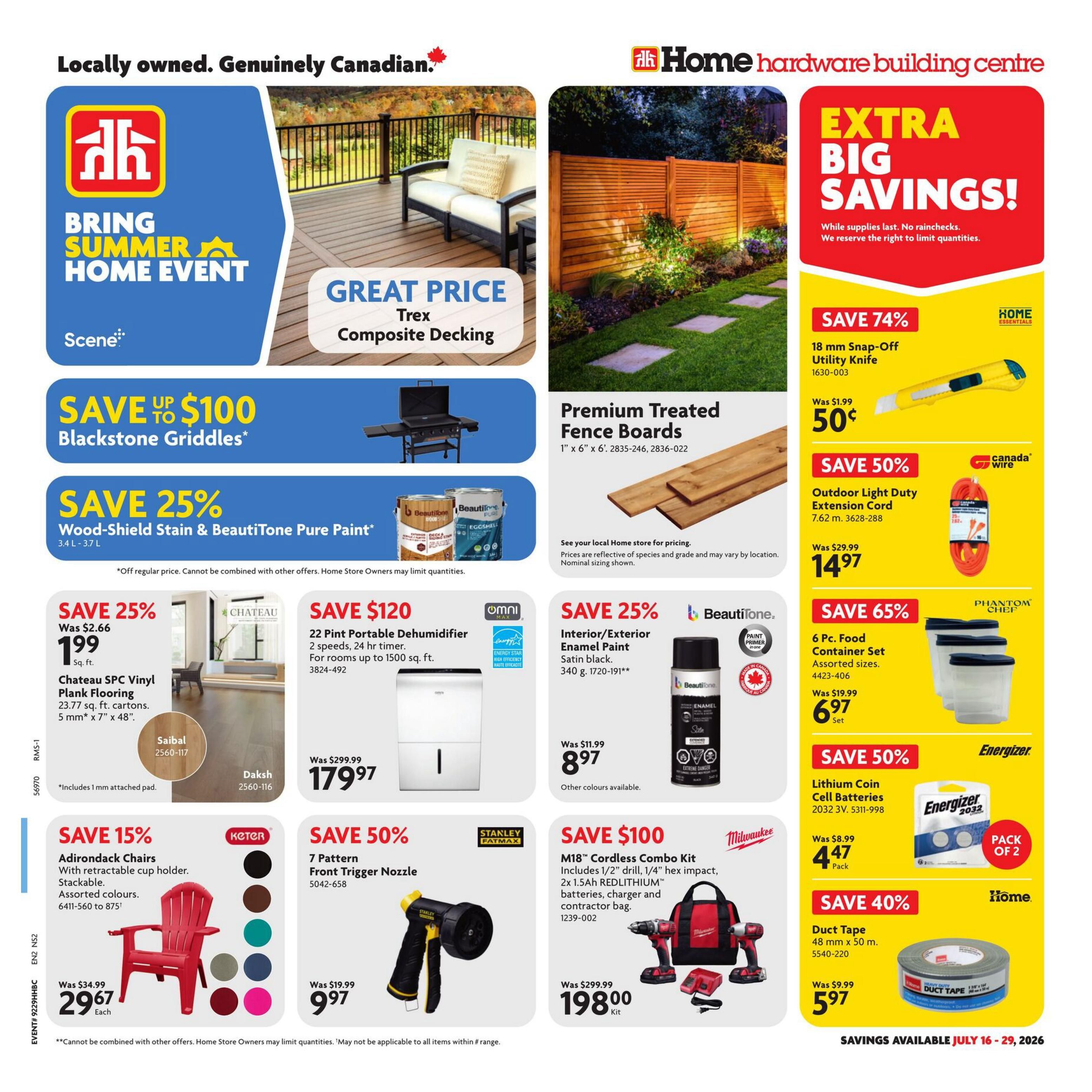 Home Hardware Building Centre (Atlantic) Flyer July 16 to 29