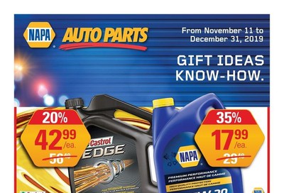NAPA Auto Parts Flyer November 11 to December 31