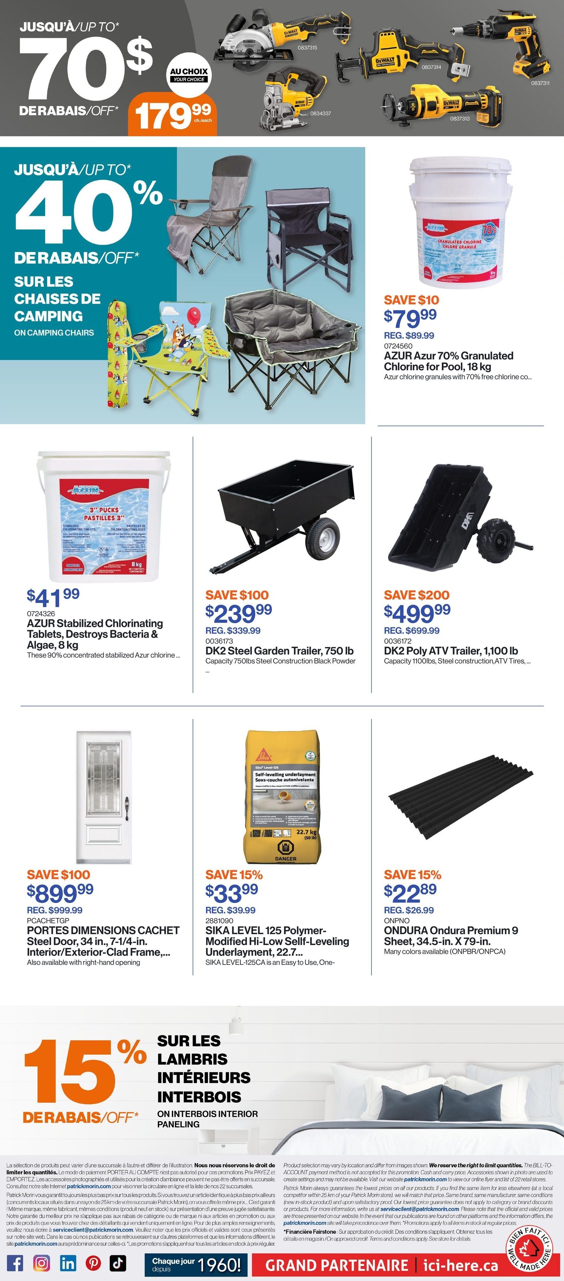 Patrick Morin Flyer July 16 to 22