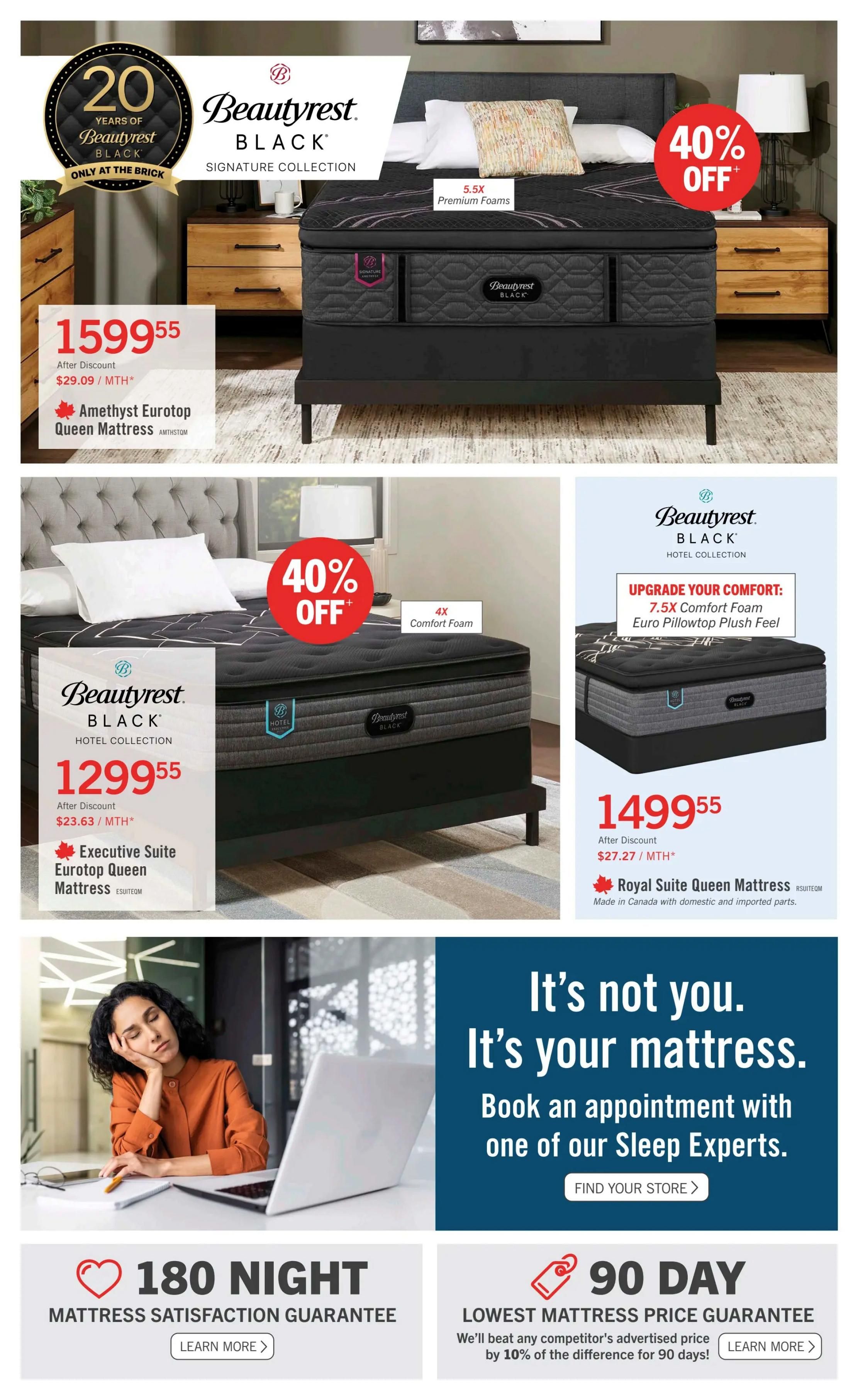 The Brick Mattress Store Flyer July 16 to 29