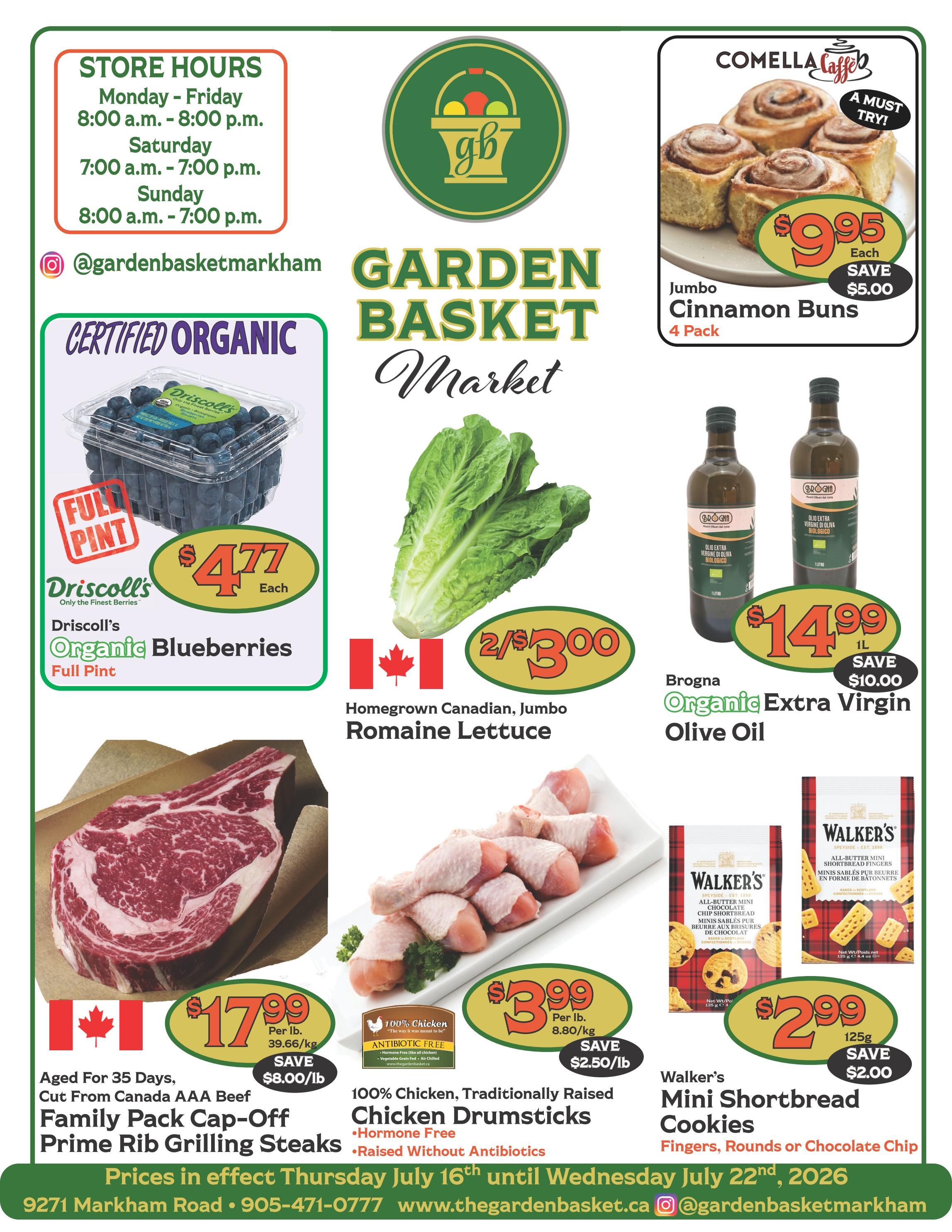 The Garden Basket Flyer July 16 to 22