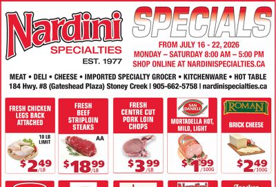 Nardini Specialties Flyer July 16 to 22