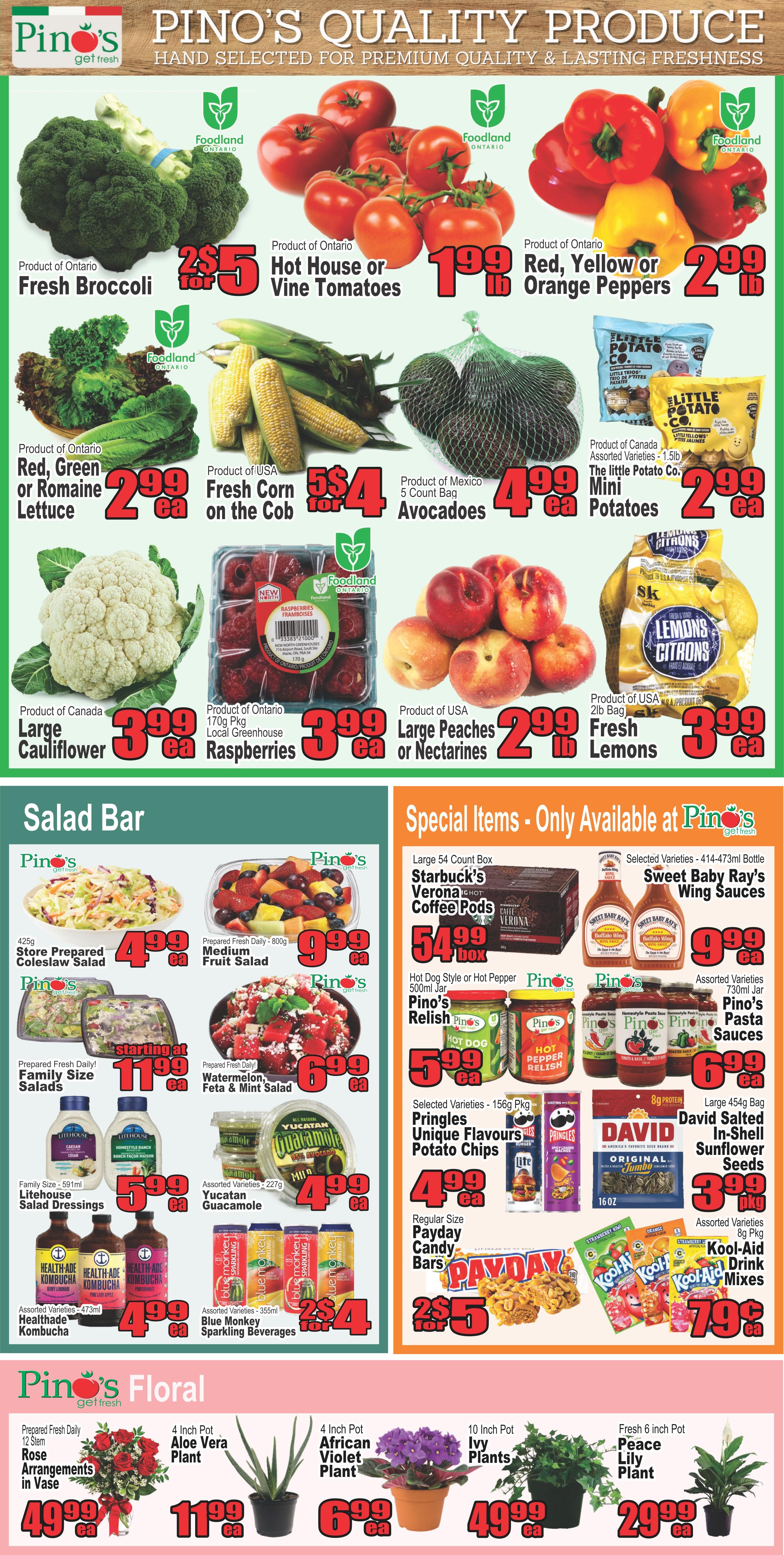 Pino's Flyer July 16 to 22