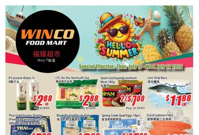 WinCo Food Mart (HWY 7) Flyer July 16 to 22