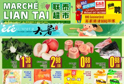 Marche Lian Tai Flyer July 16 to 22