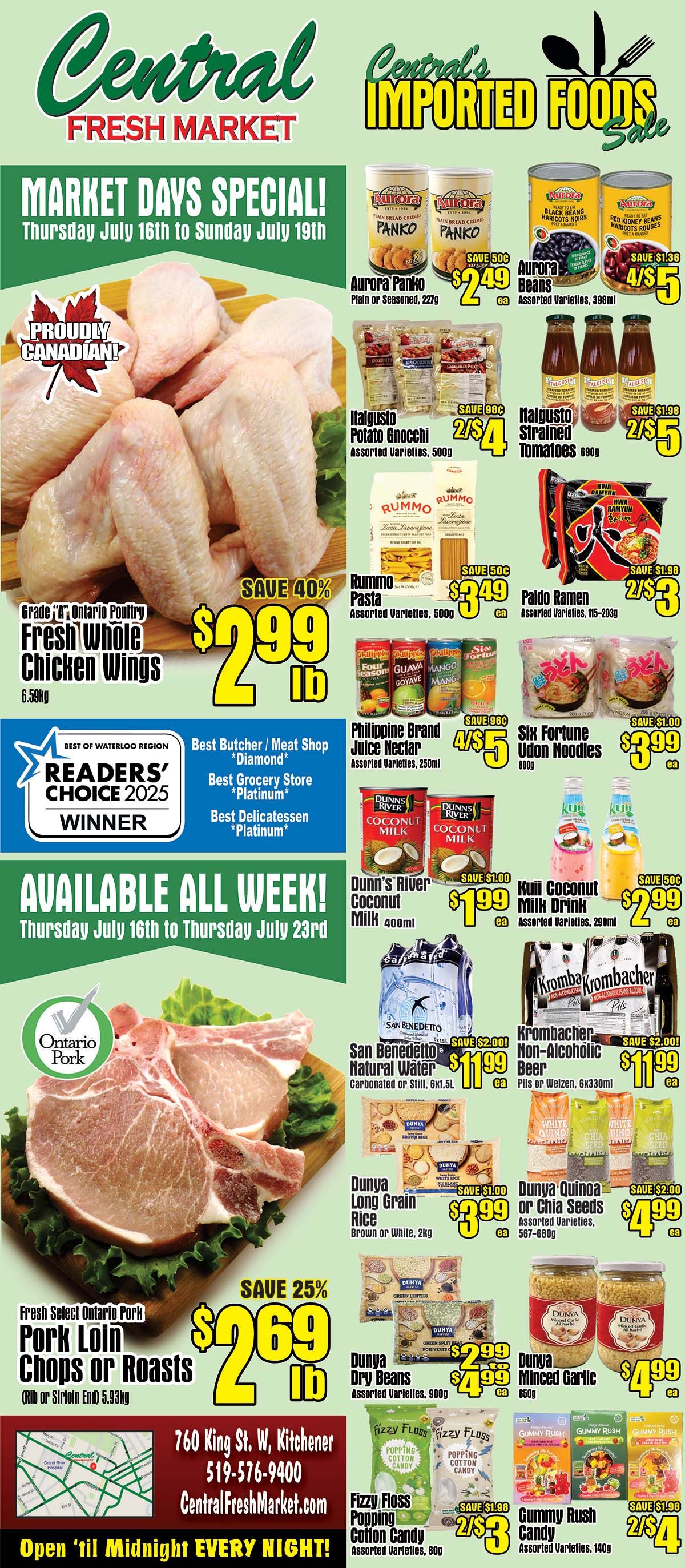 Central Fresh Market Flyer July 16 to 23