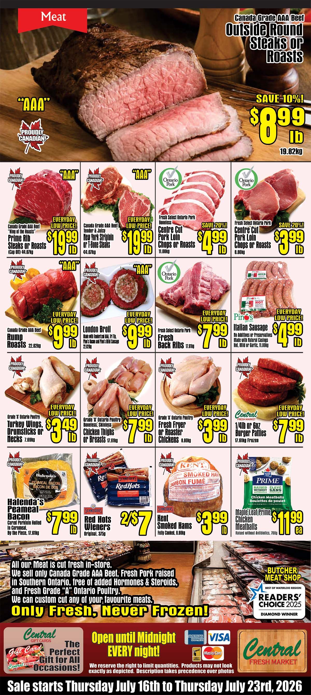 Central Fresh Market Flyer July 16 to 23