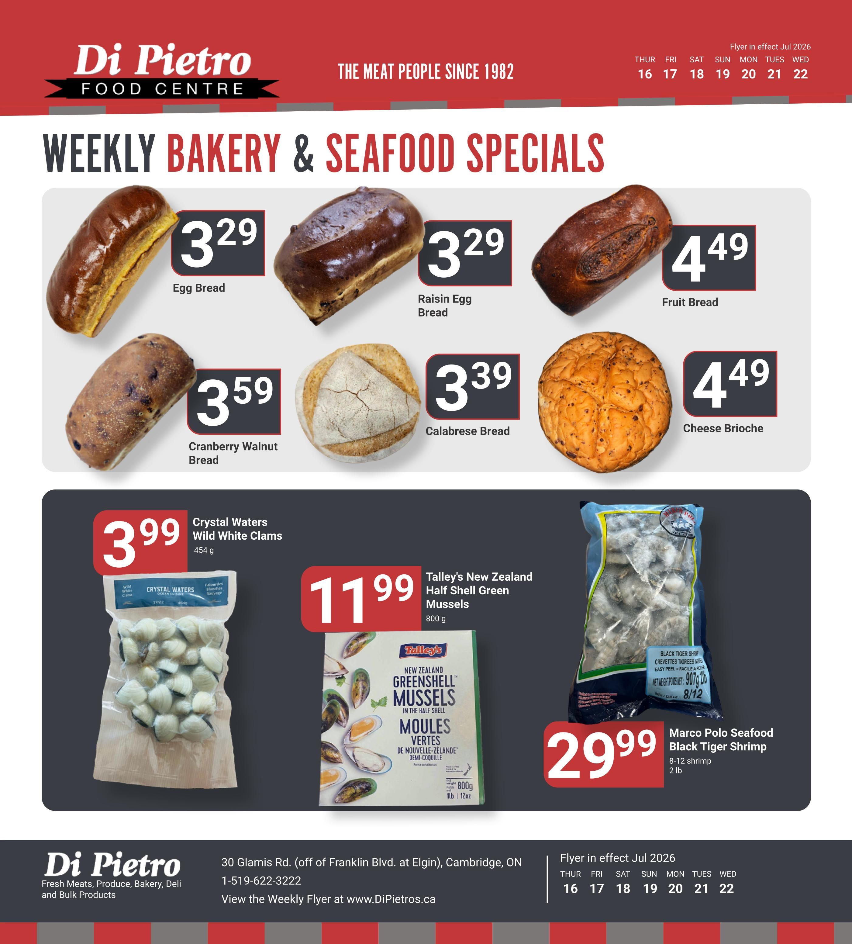 Di Pietro Food Centre Flyer July 16 to 22