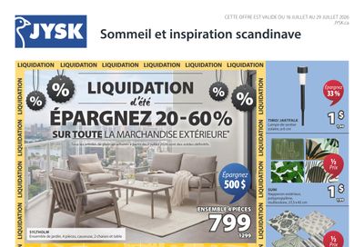 JYSK (QC) Flyer July 16 to 29