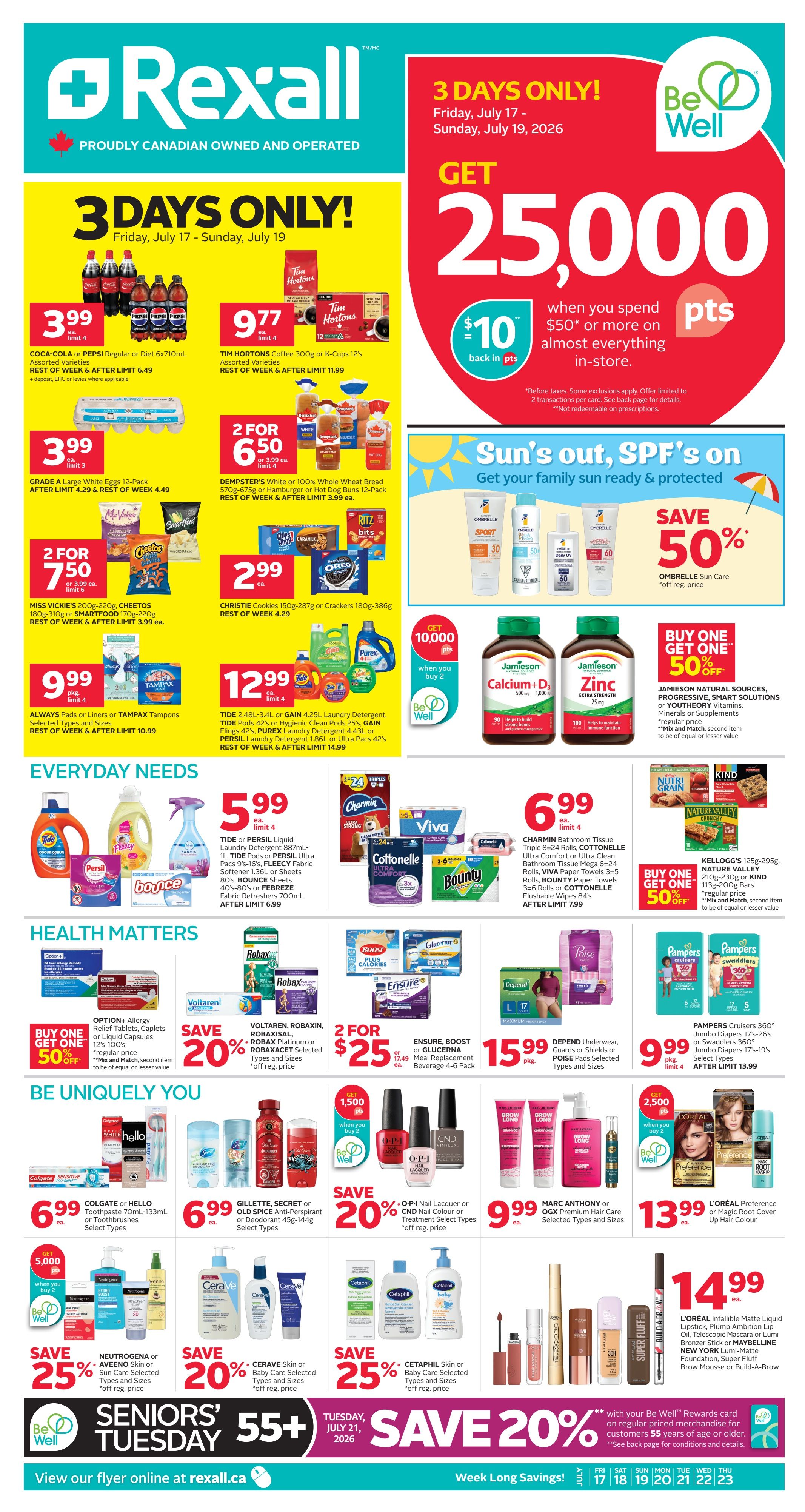 Rexall (MB & SK) Flyer July 17 to 23