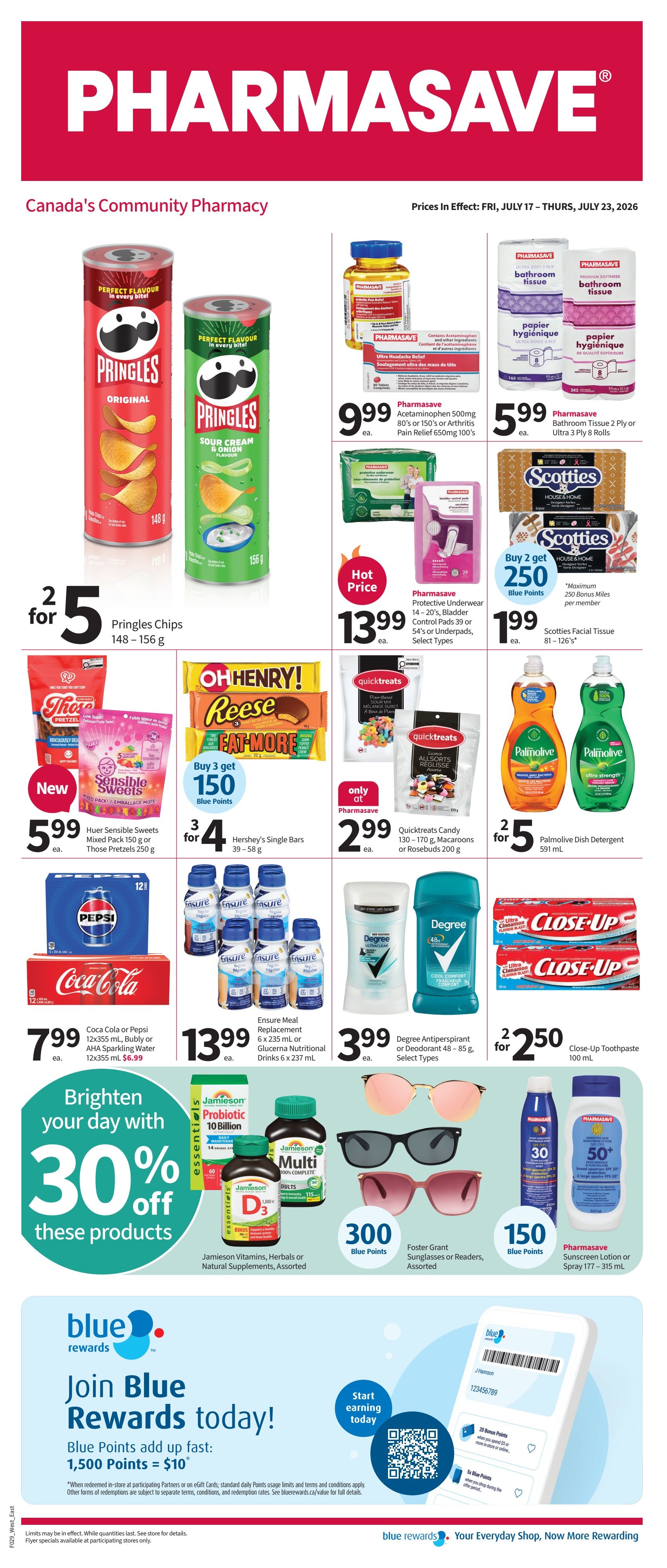 Pharmasave (ON & West) Flyer July 17 to 23