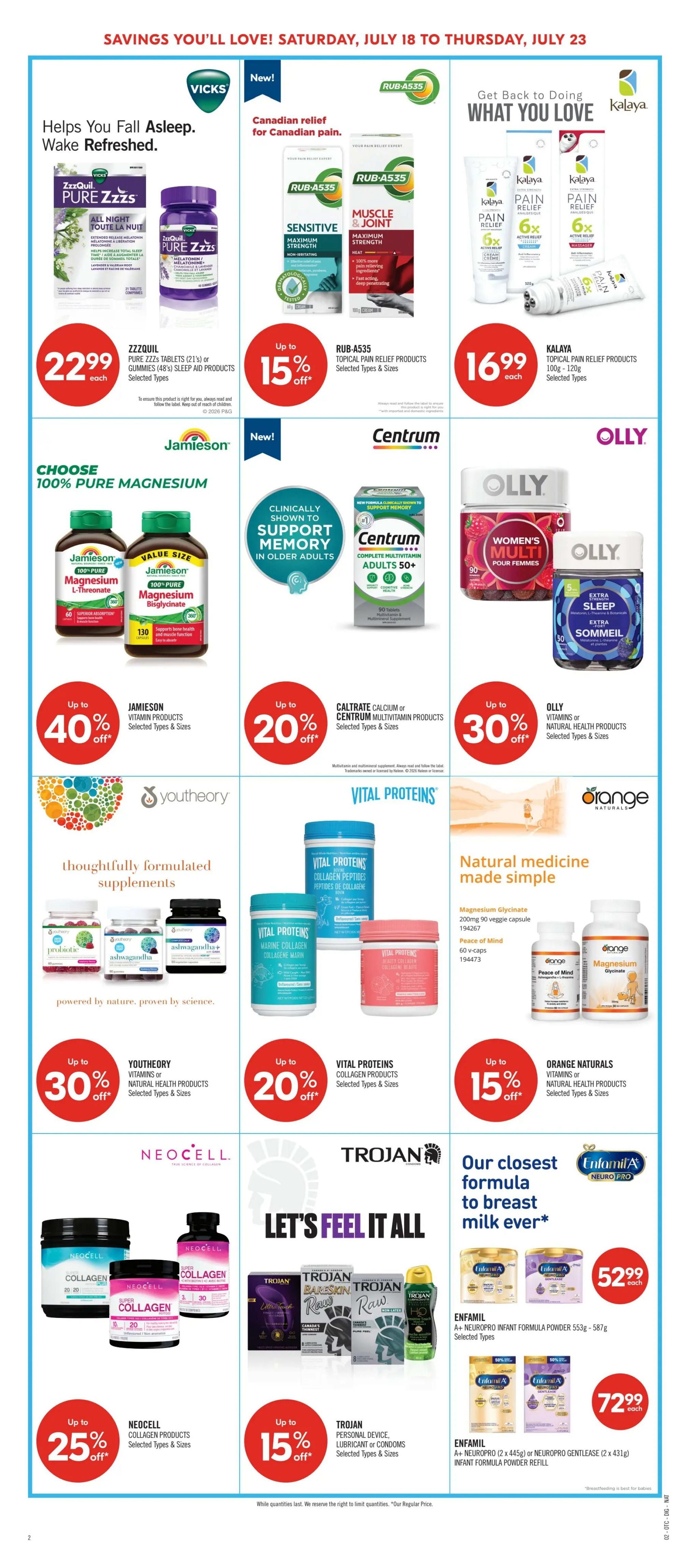 Shoppers Drug Mart (Atlantic) Flyer July 18 to 23