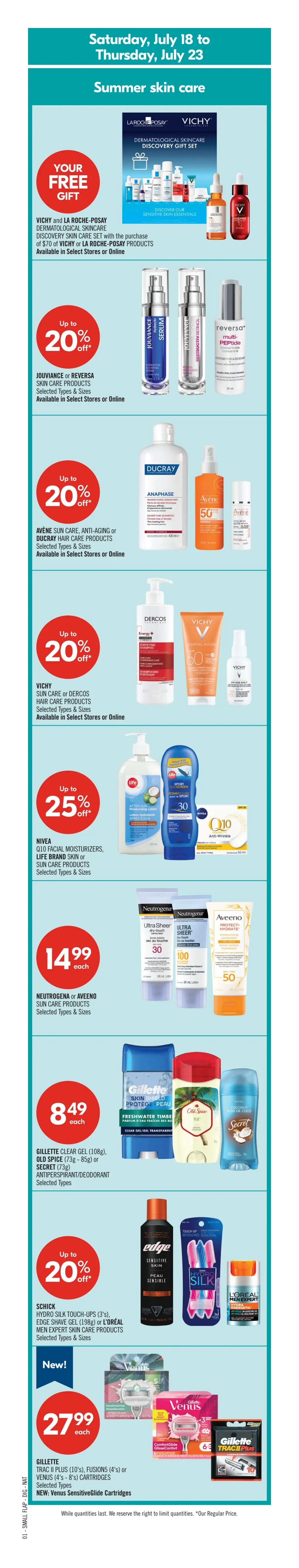 Shoppers Drug Mart (West) Flyer July 18 to 23