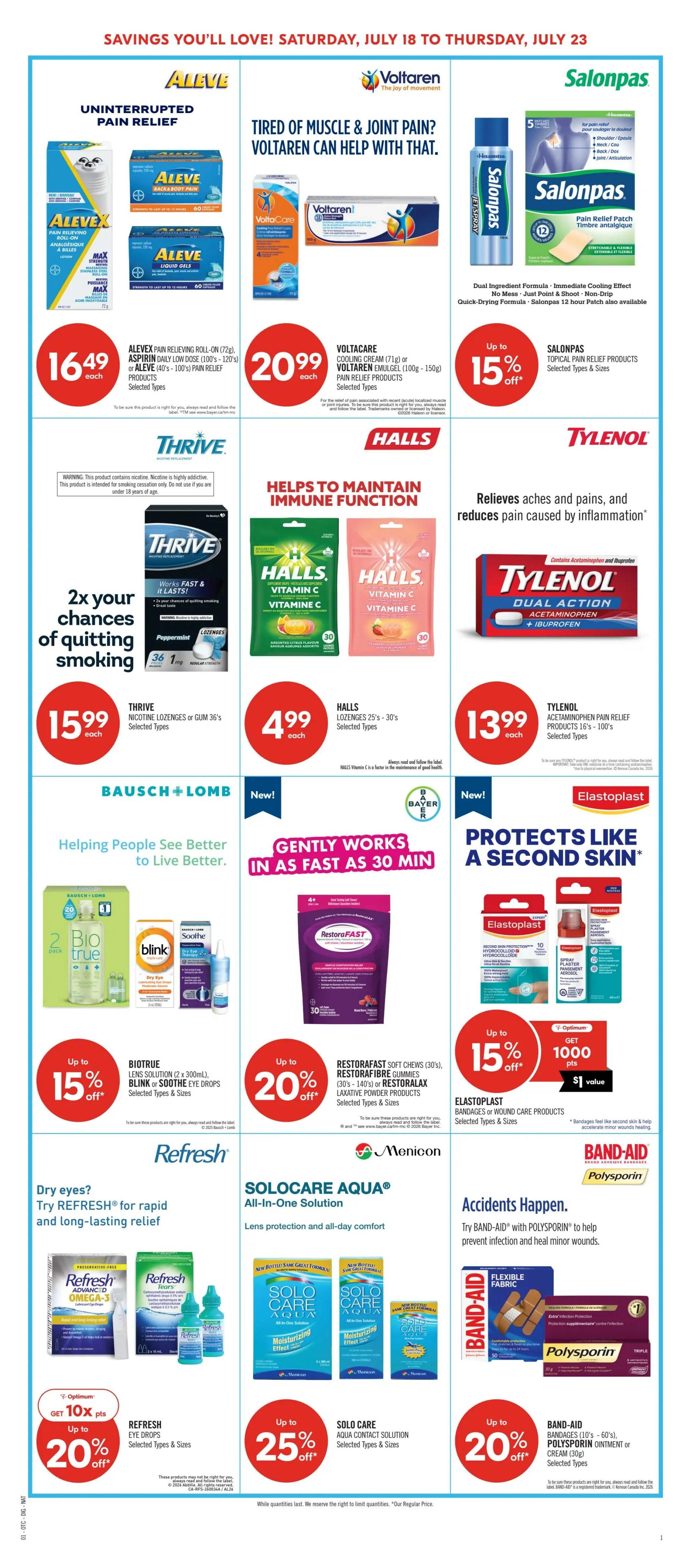 Shoppers Drug Mart (West) Flyer July 18 to 23