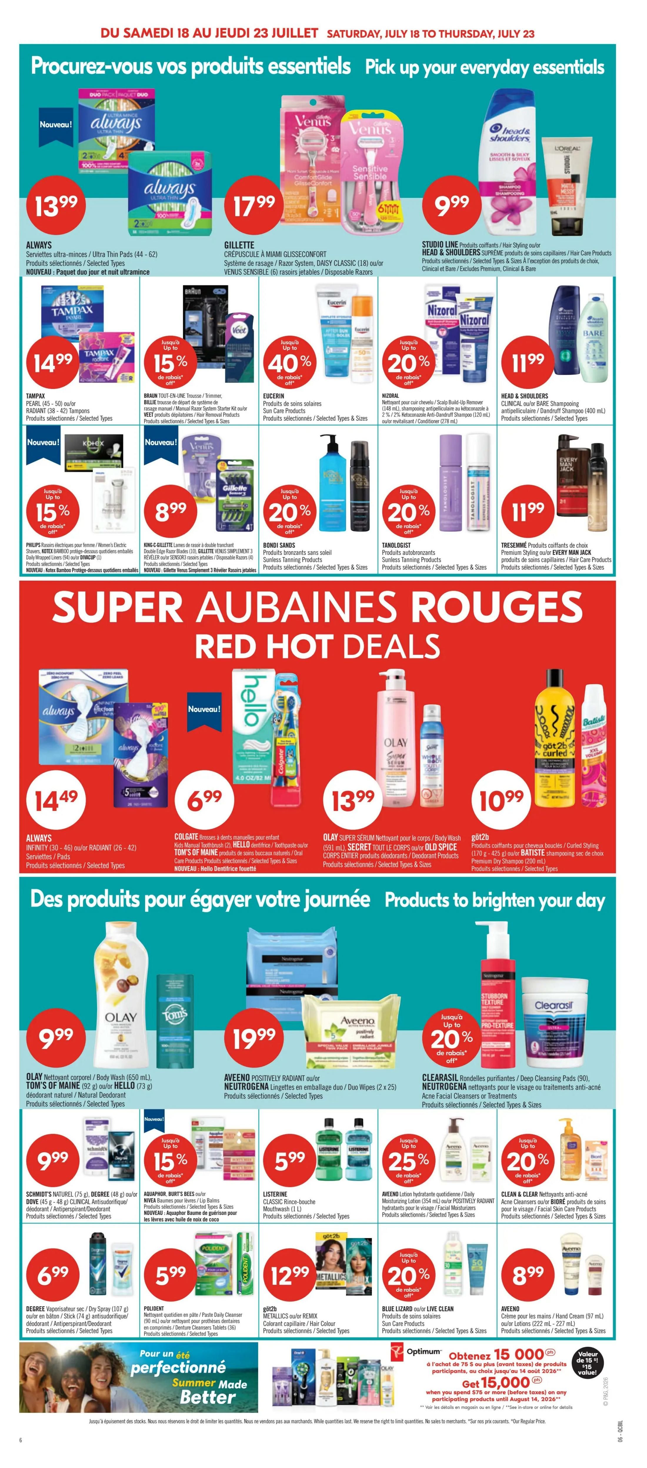 Pharmaprix Flyer July 18 to 23