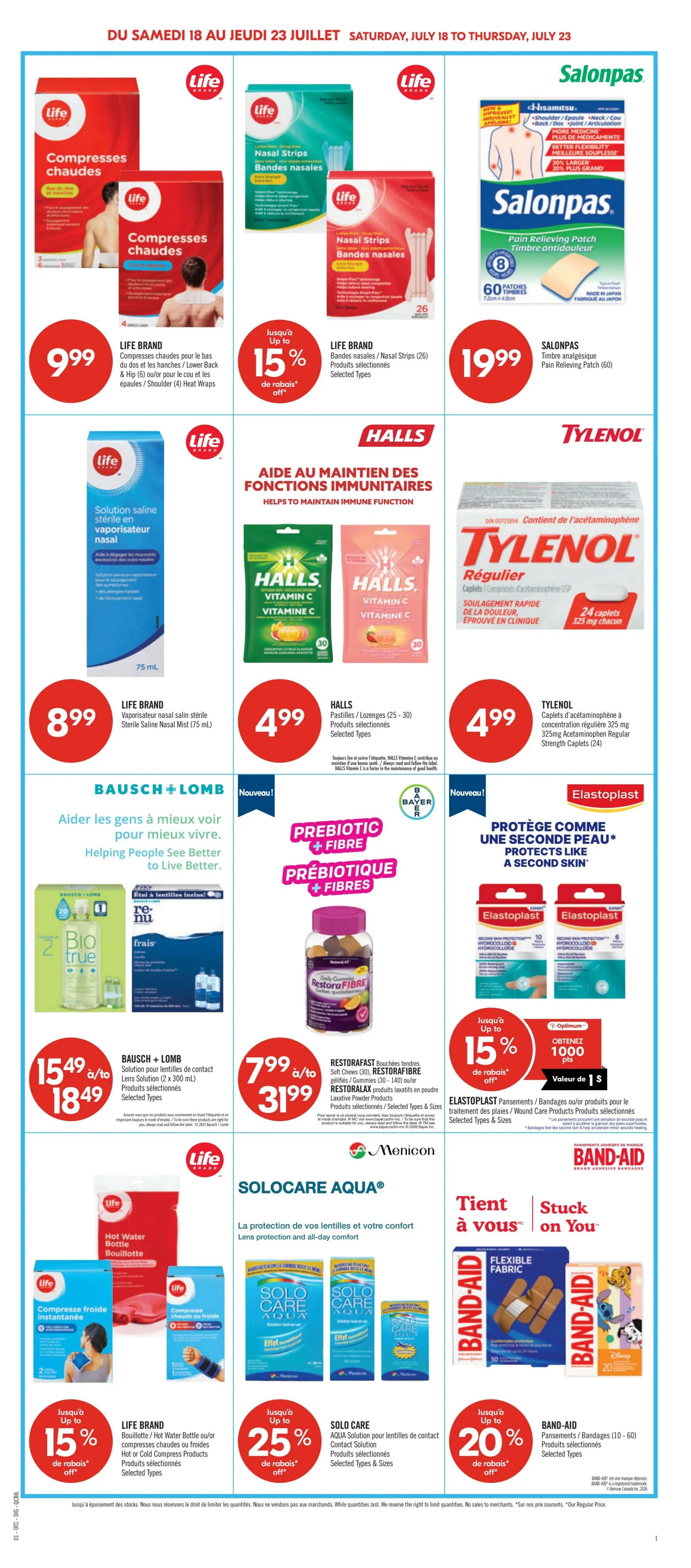 Pharmaprix Flyer July 18 to 23