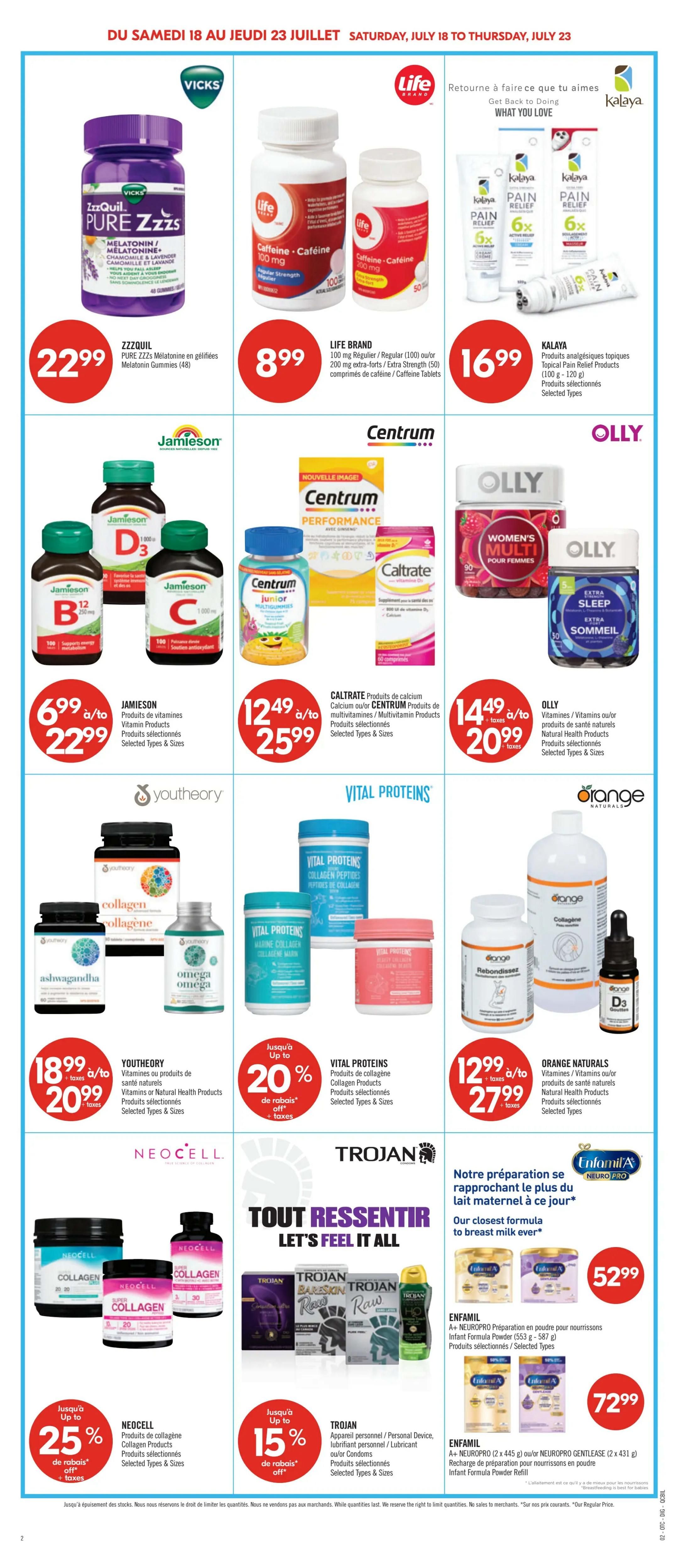 Pharmaprix Flyer July 18 to 23