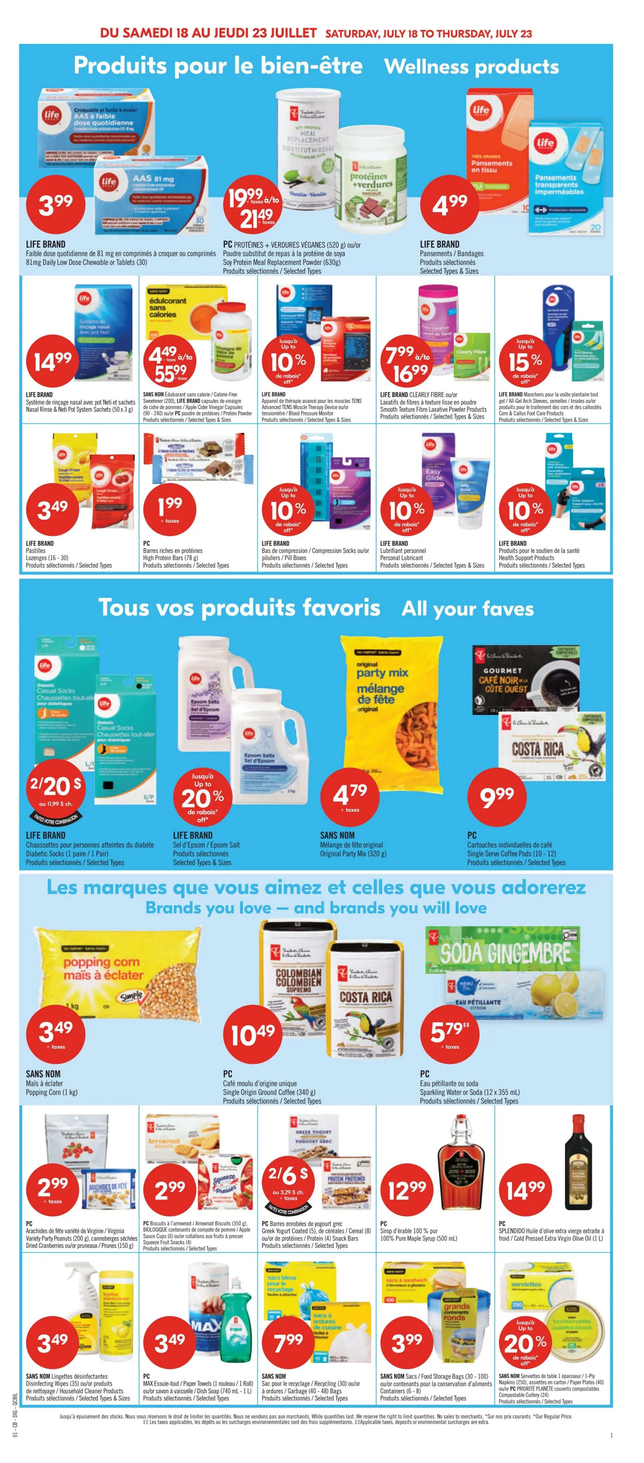 Pharmaprix Flyer July 18 to 23