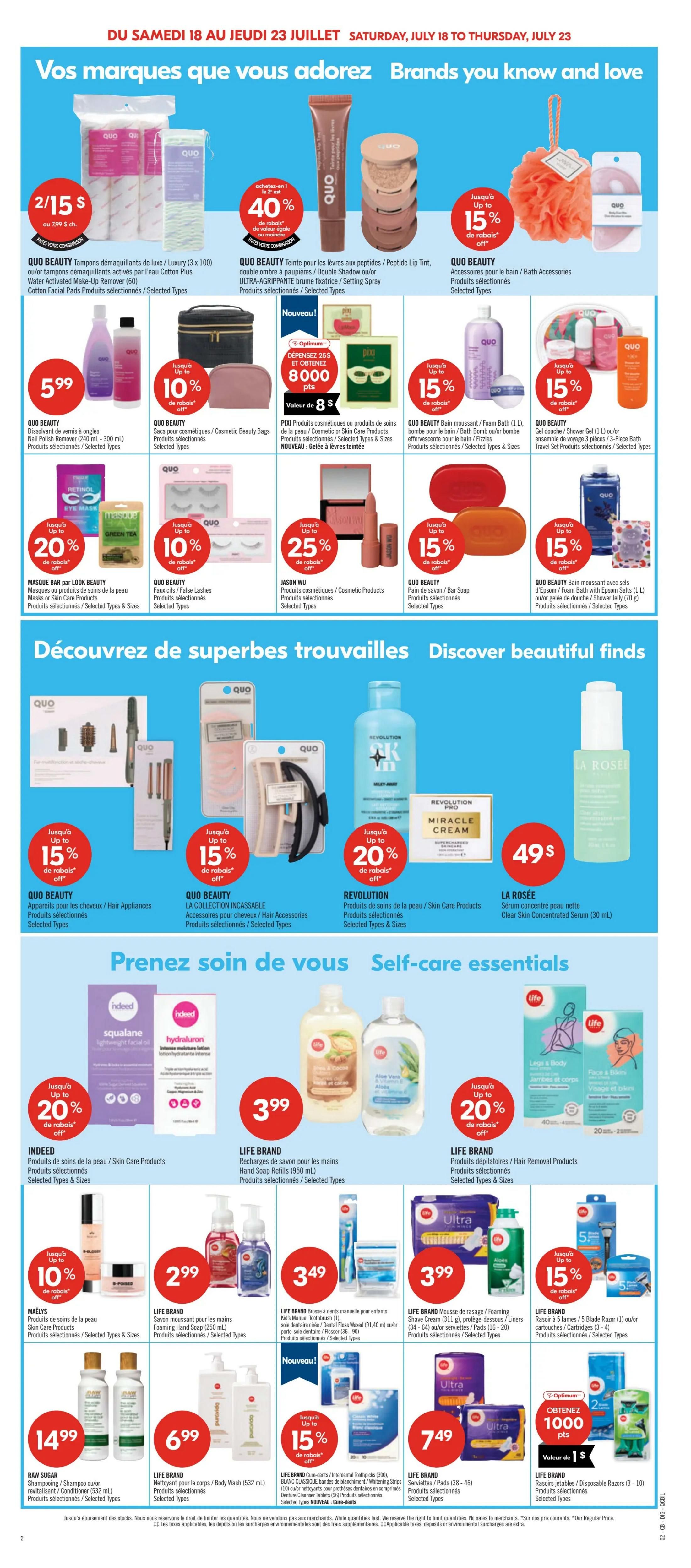 Pharmaprix Flyer July 18 to 23