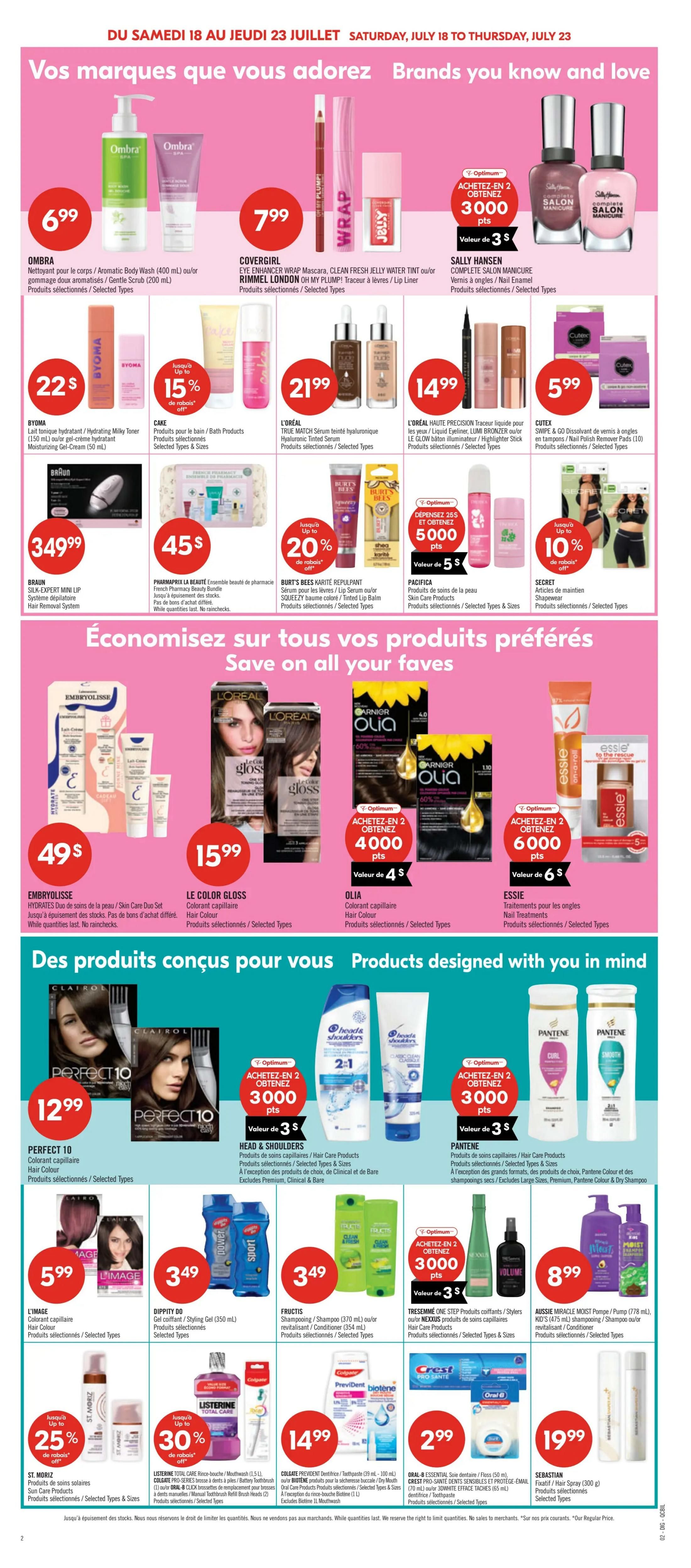 Pharmaprix Flyer July 18 to 23