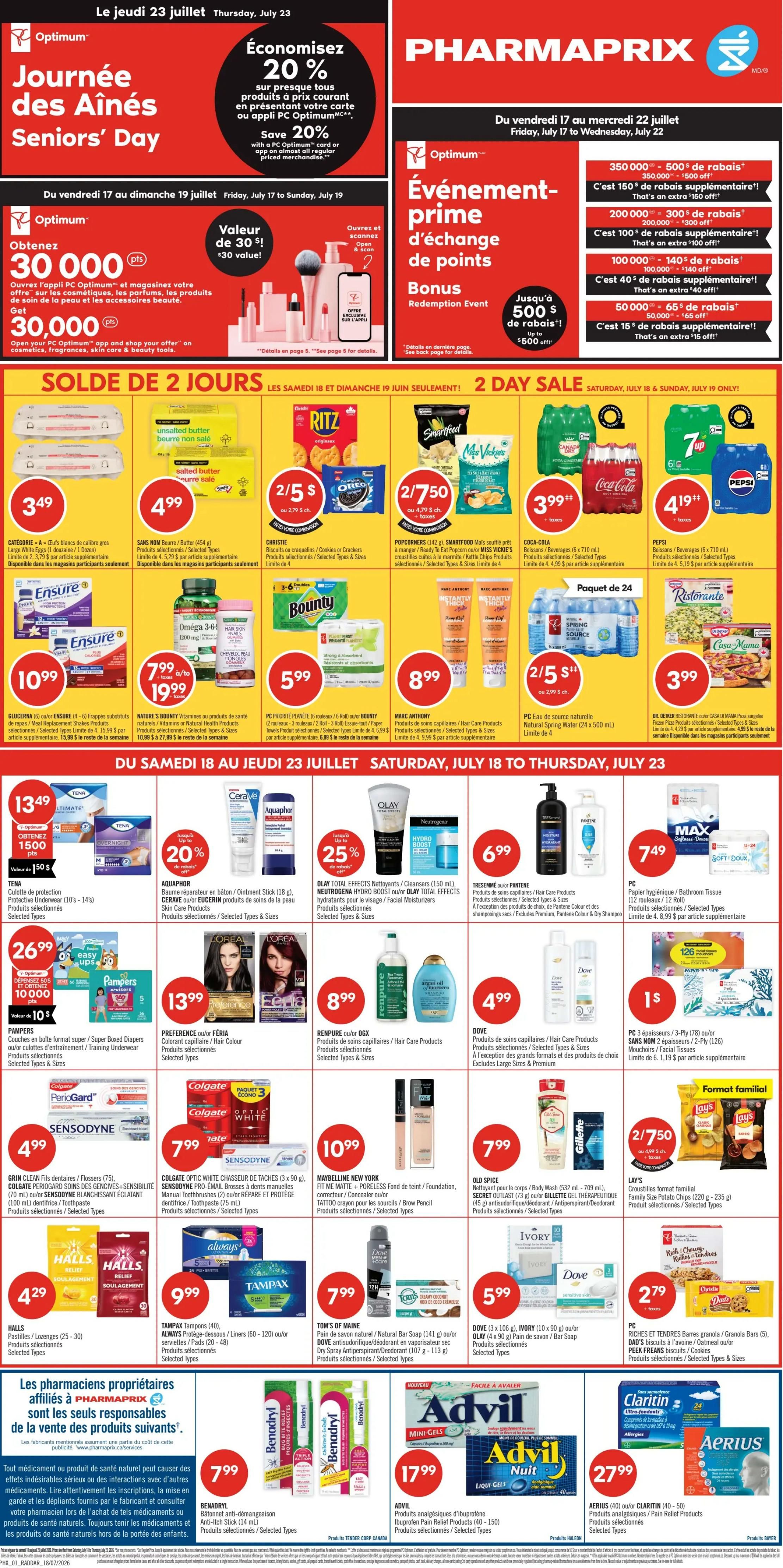 Pharmaprix Flyer July 18 to 23