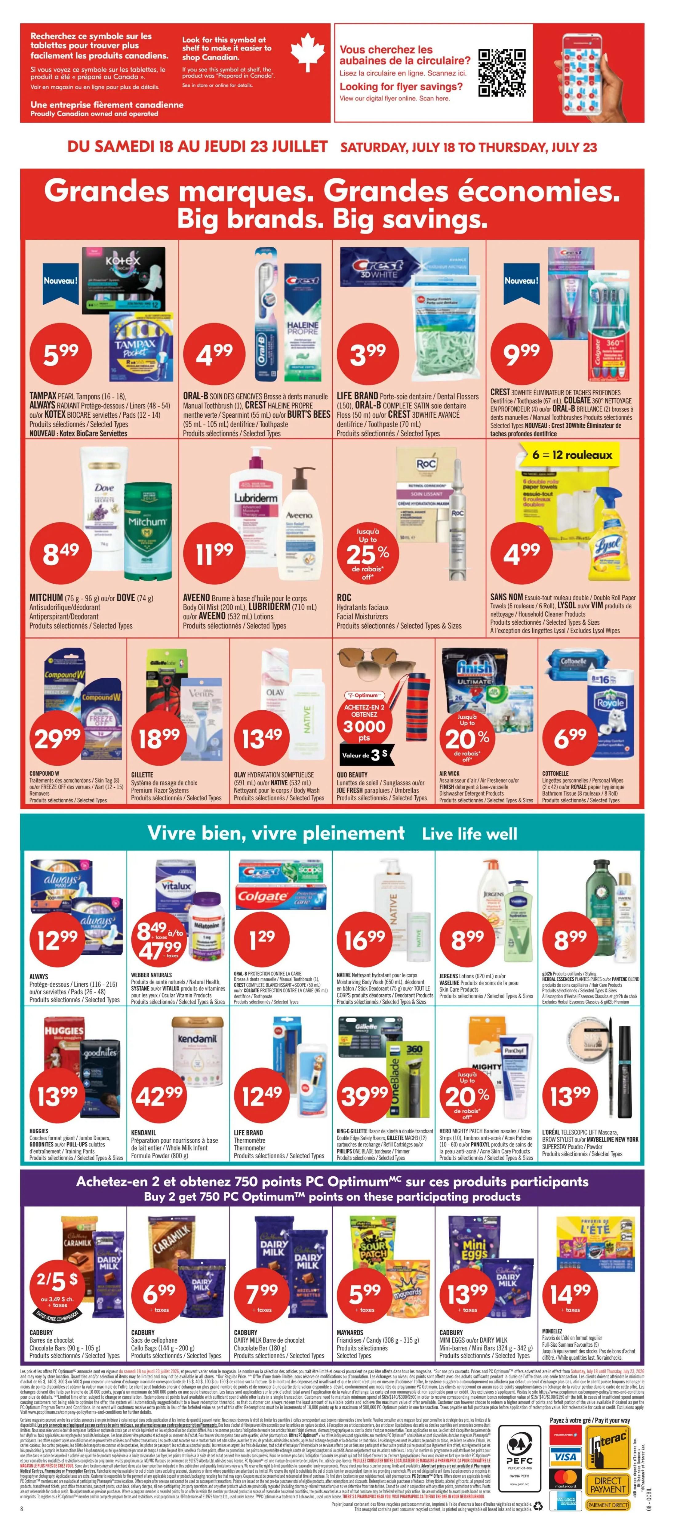 Pharmaprix Flyer July 18 to 23