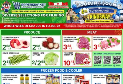 88 Supermarket Flyer July 16 to 22