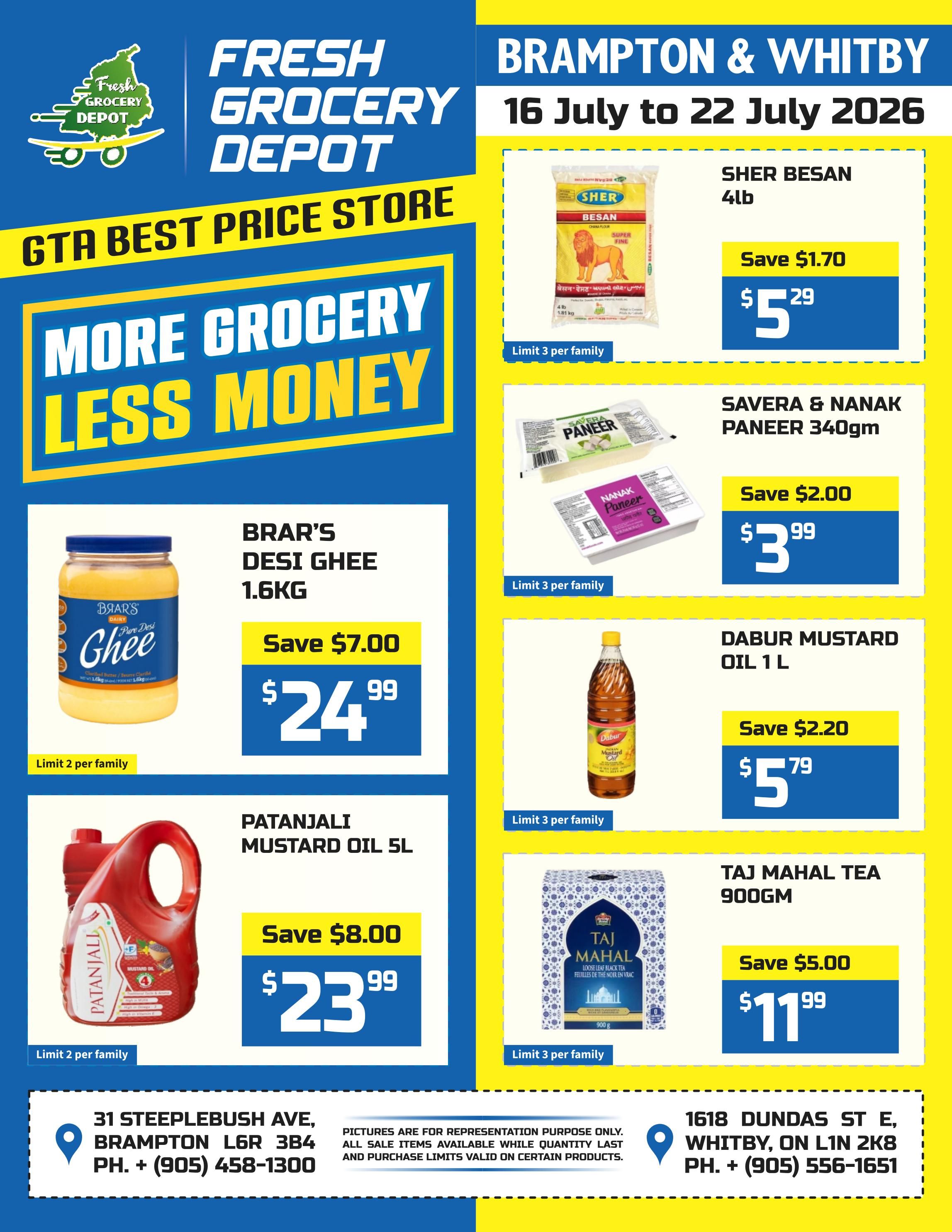 Fresh Grocery Depot Flyer July 16 to 22