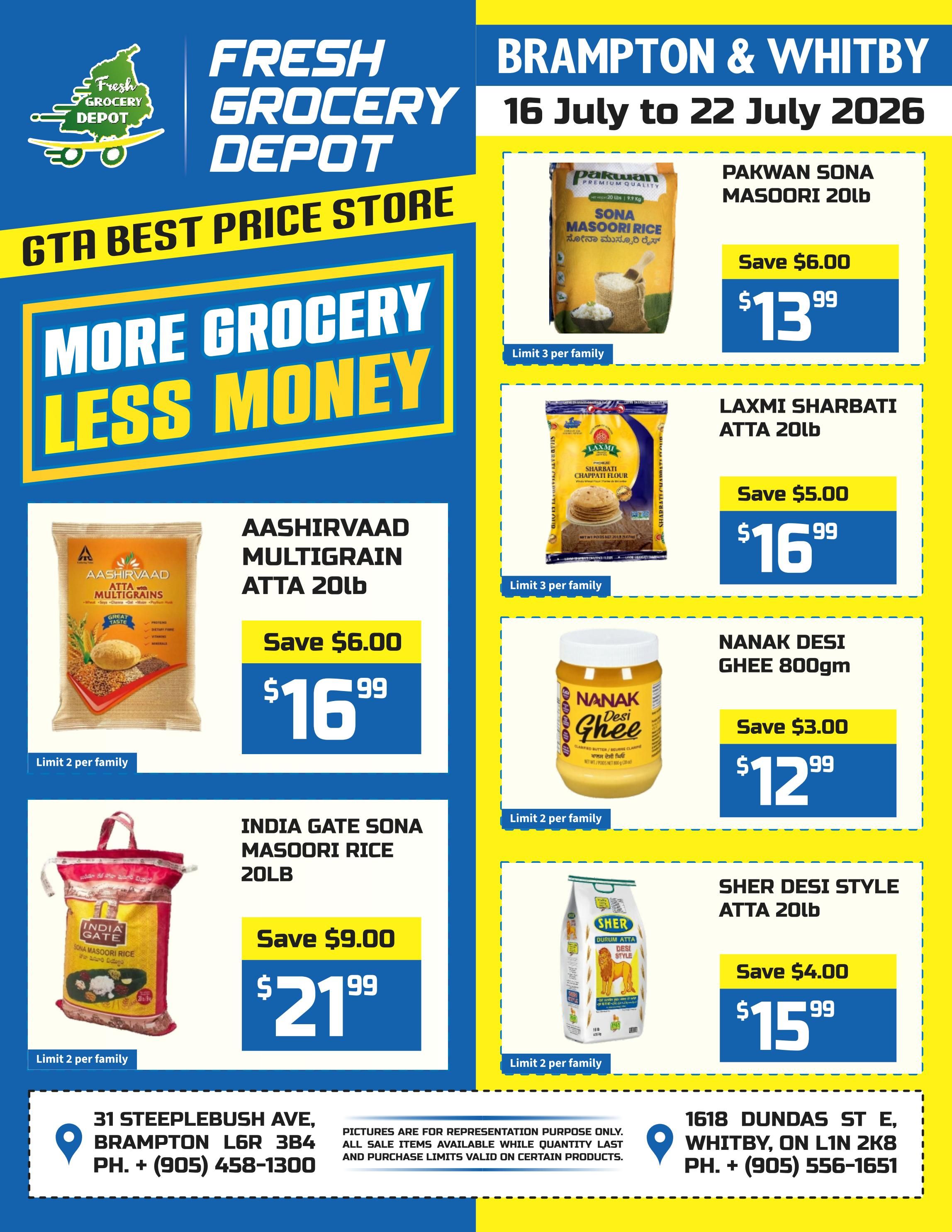 Fresh Grocery Depot Flyer July 16 to 22
