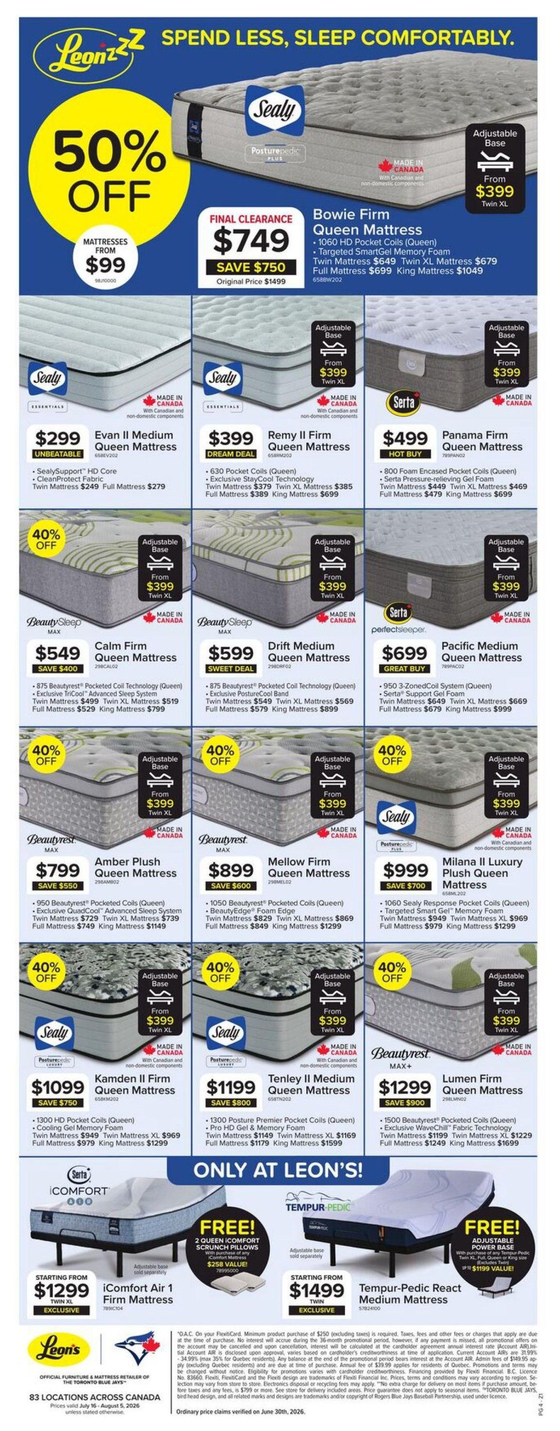 Leon’s Flyer July 16 to August 5