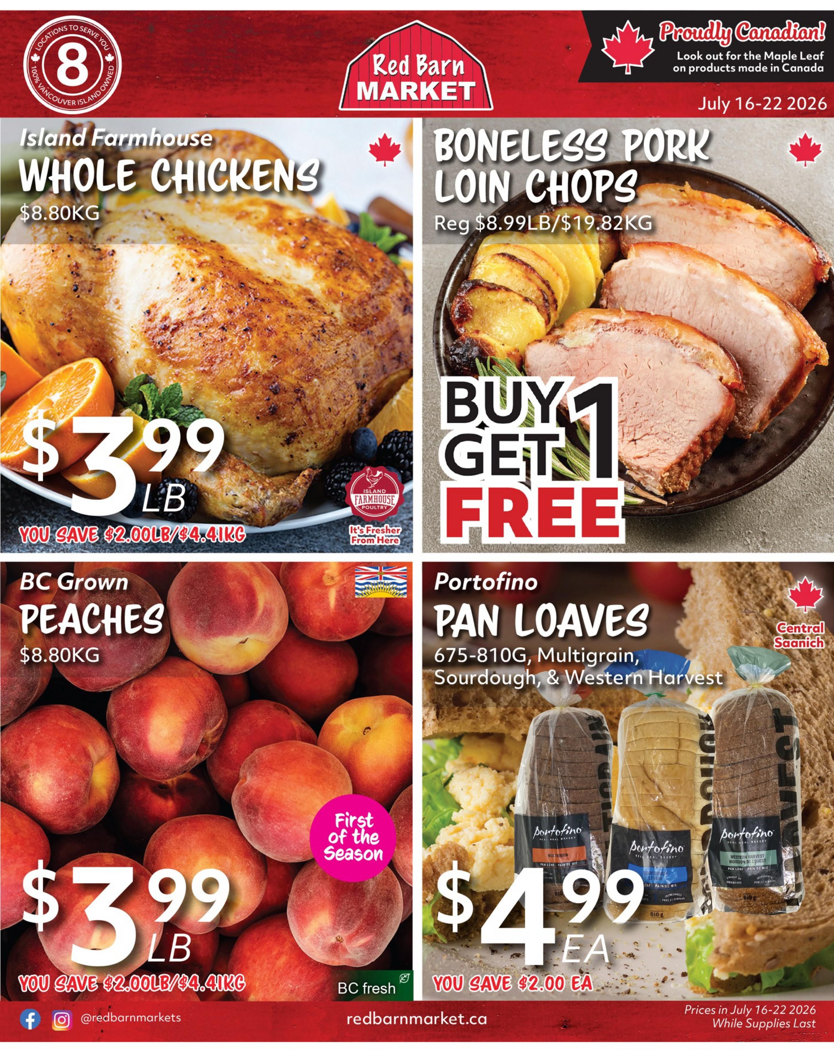 Red Barn Market Flyer July 16 to 22