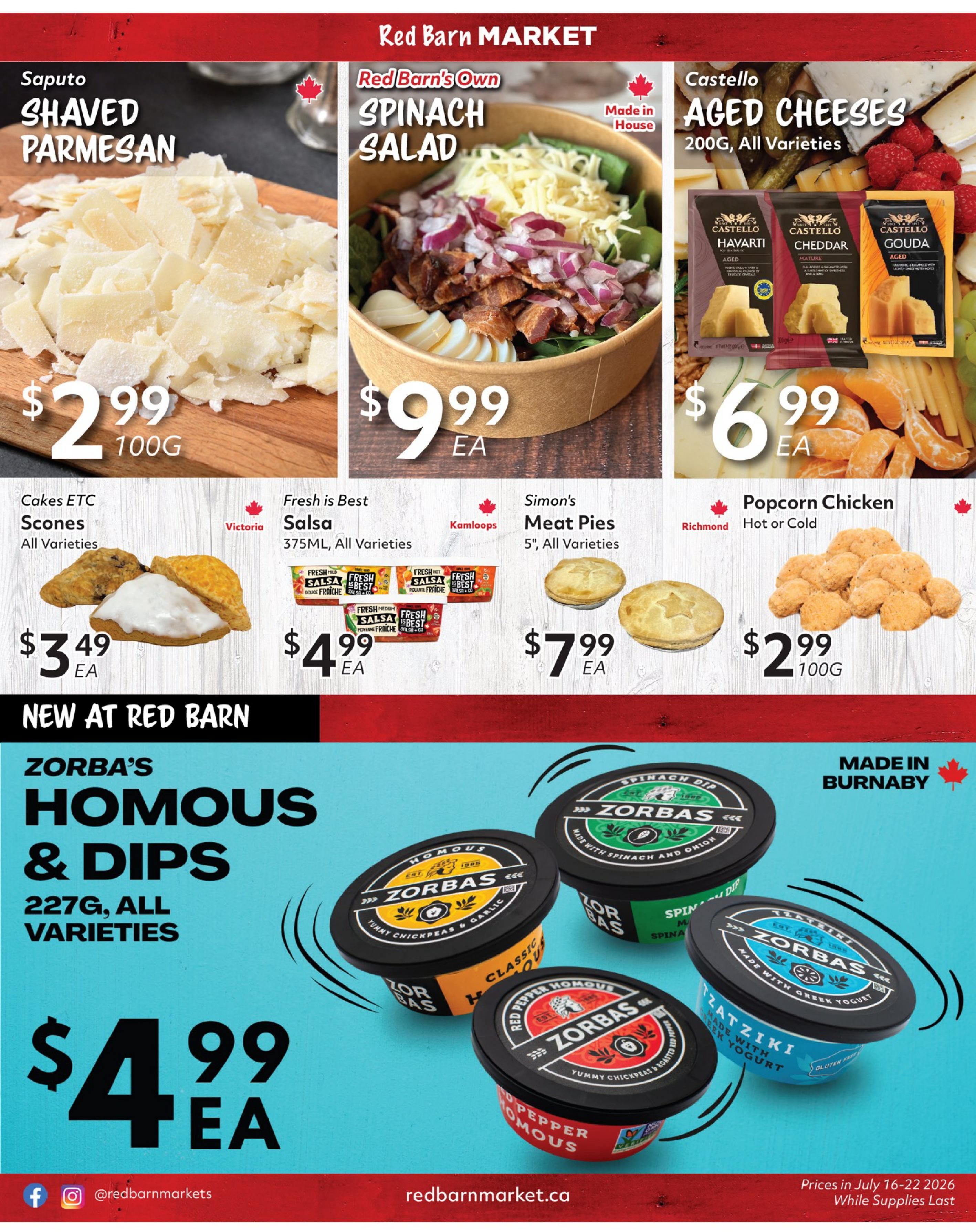 Red Barn Market Flyer July 16 to 22