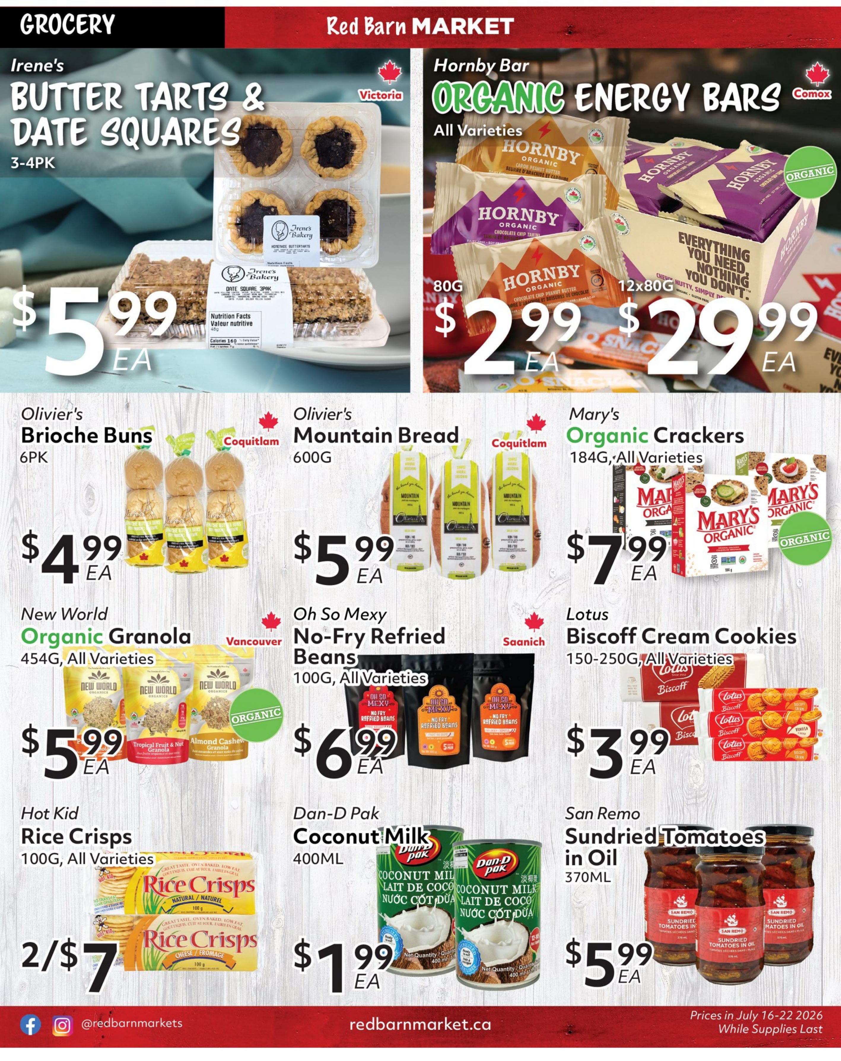 Red Barn Market Flyer July 16 to 22