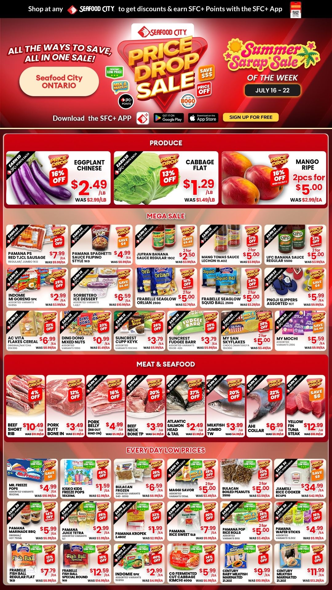 Seafood City Supermarket (ON) Flyer July 16 to 22