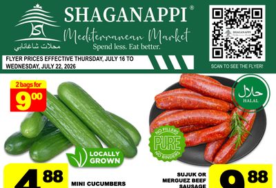 Shaganappi Mediterranean Market Flyer July 16 to 22