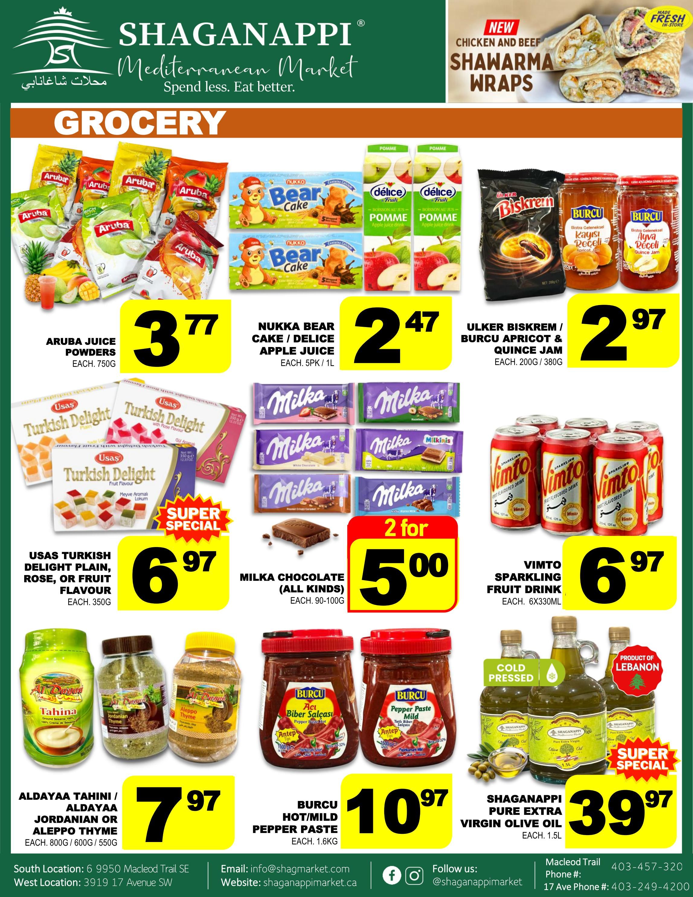Shaganappi Mediterranean Market Flyer July 16 to 22