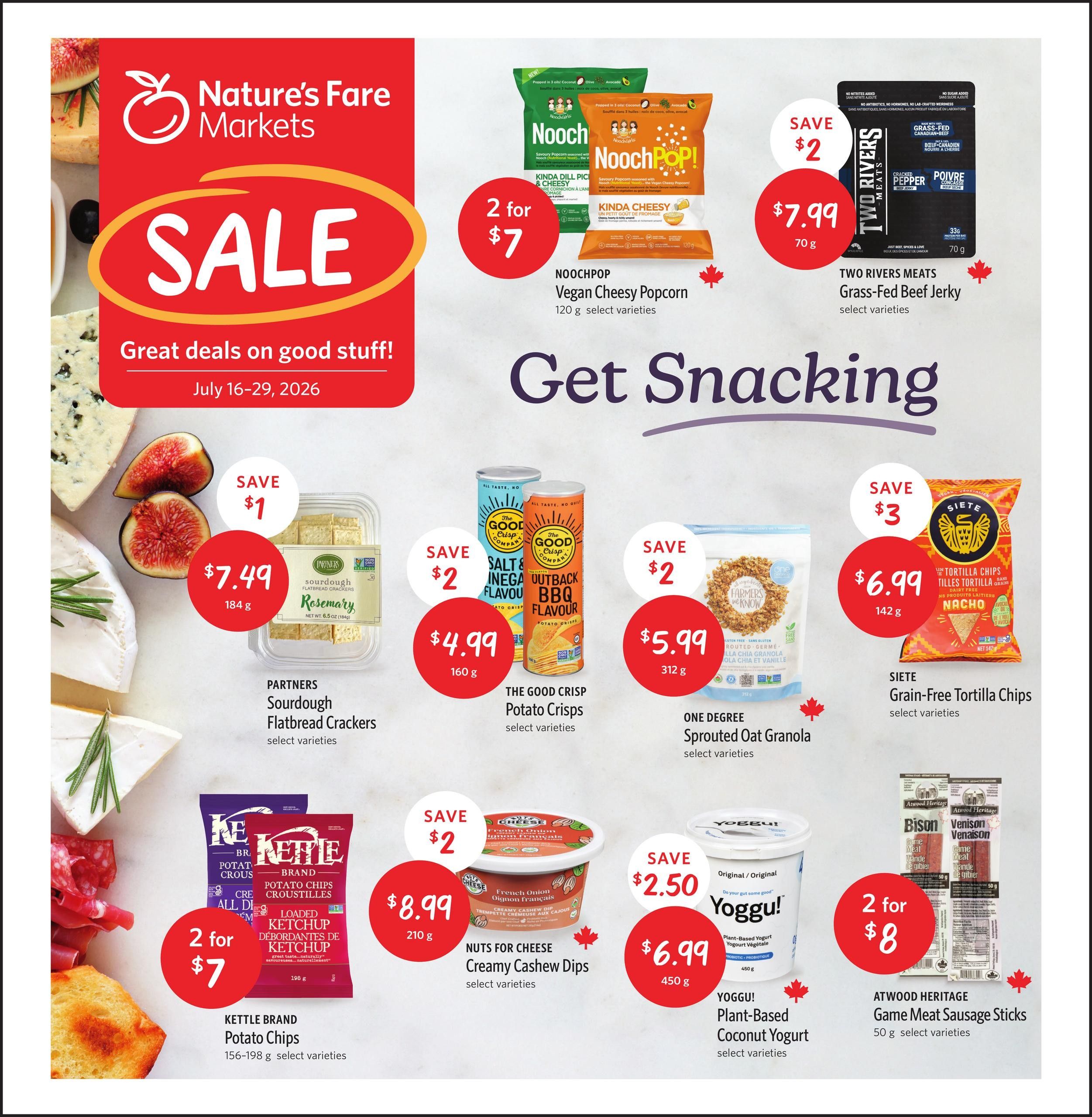 Nature's Fare Markets Flyer July 16 to 29