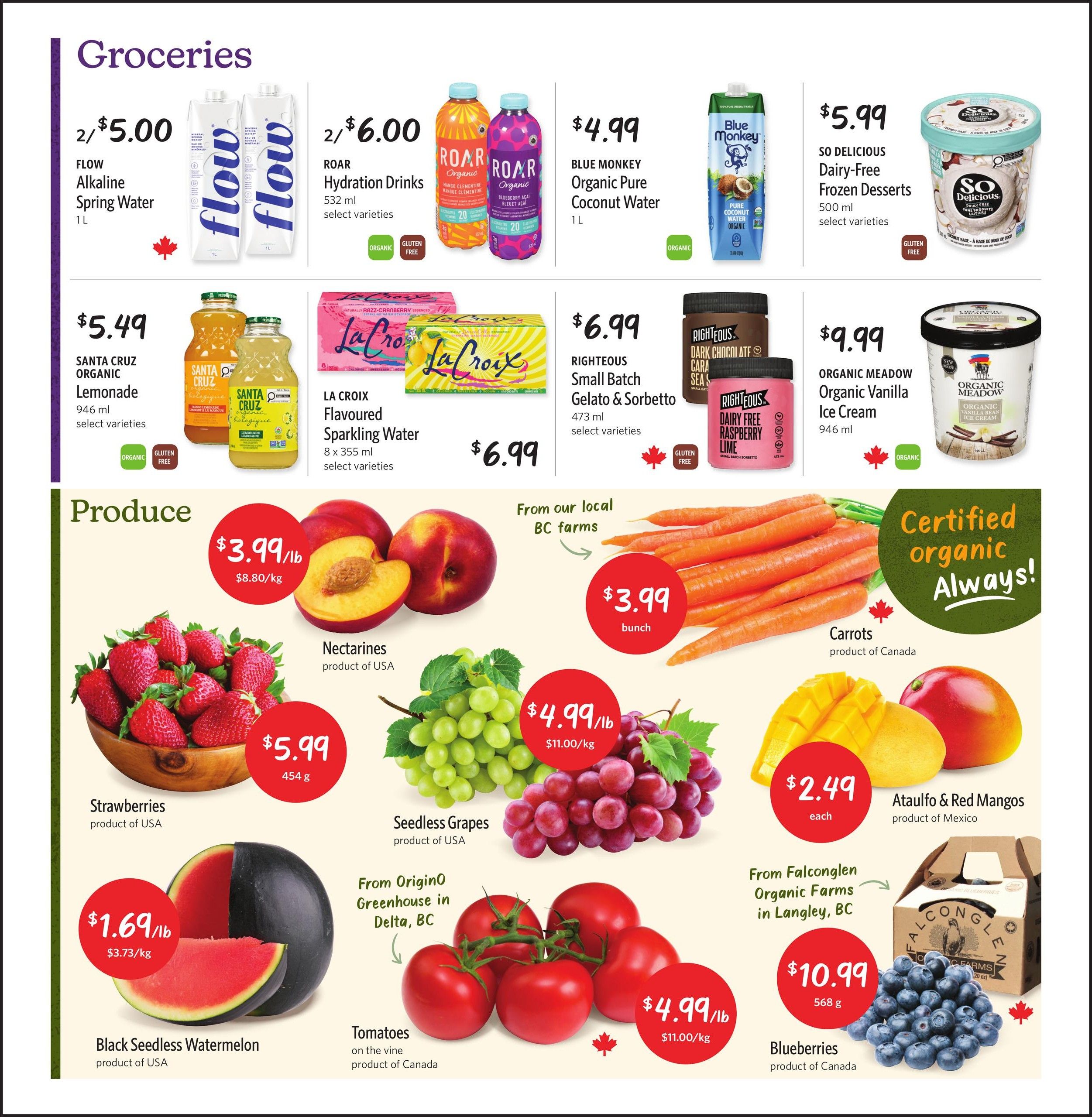 Nature's Fare Markets Flyer July 16 to 29