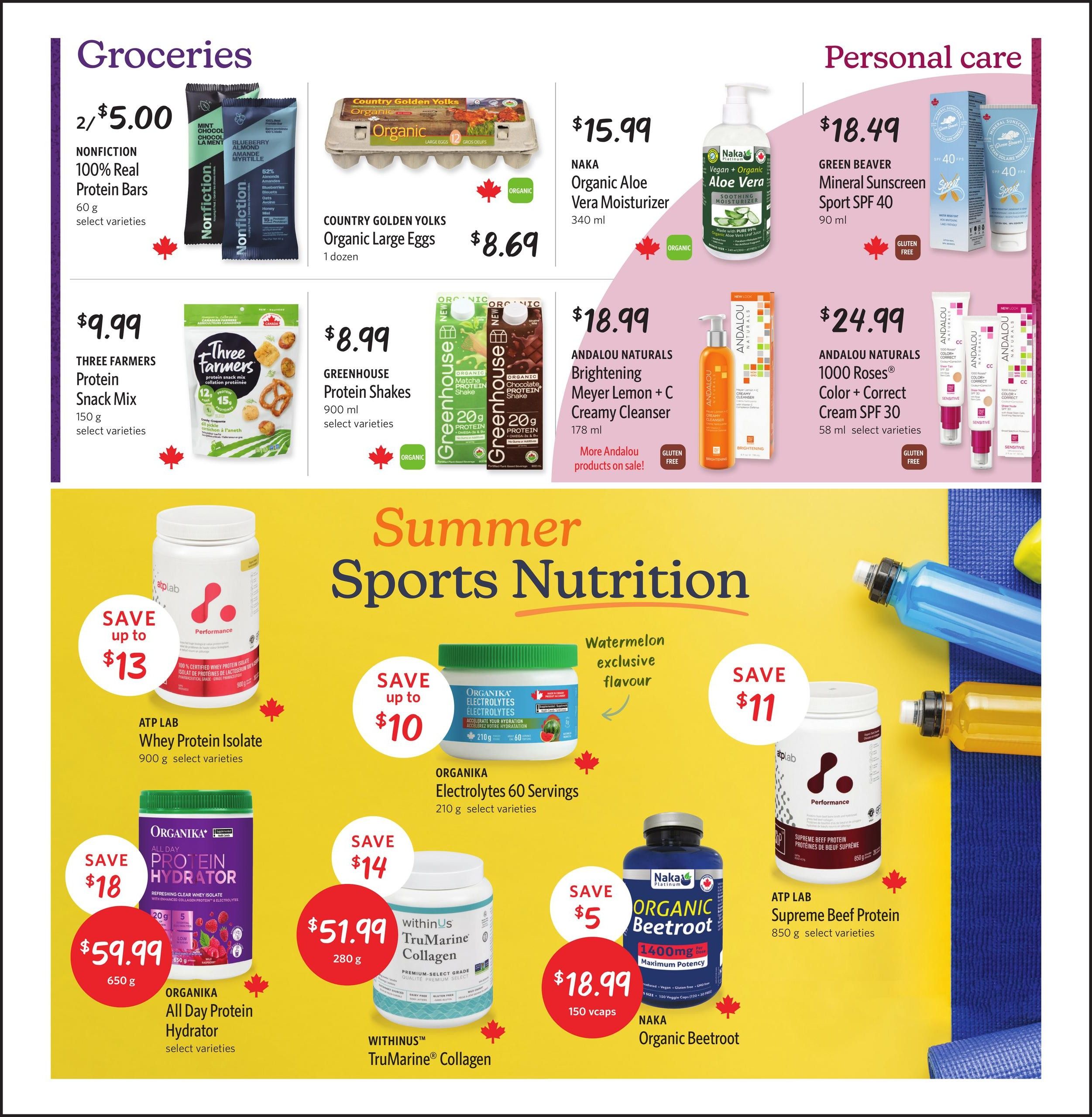 Nature's Fare Markets Flyer July 16 to 29