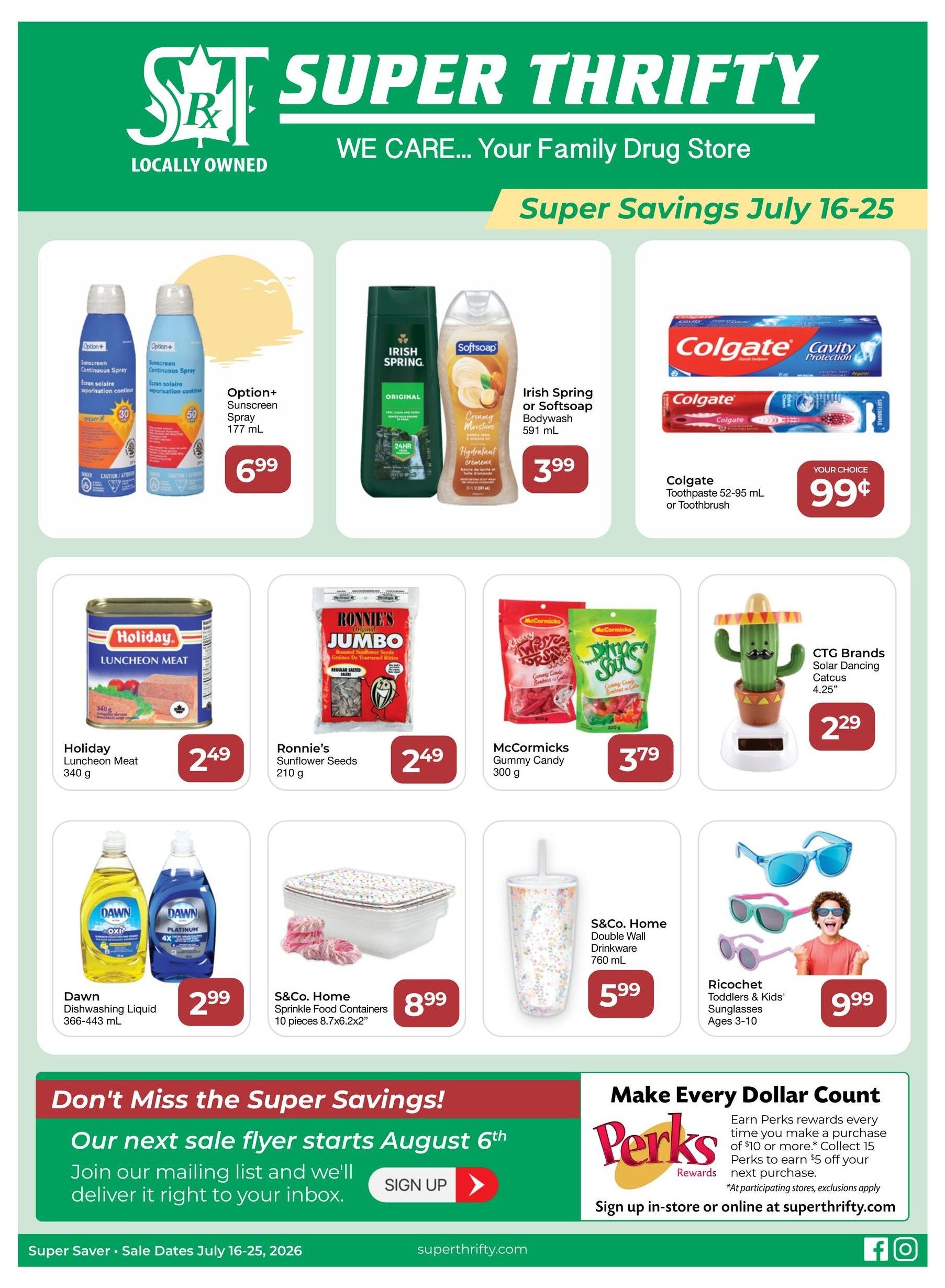 Super Thrifty Flyer July 16 to 25