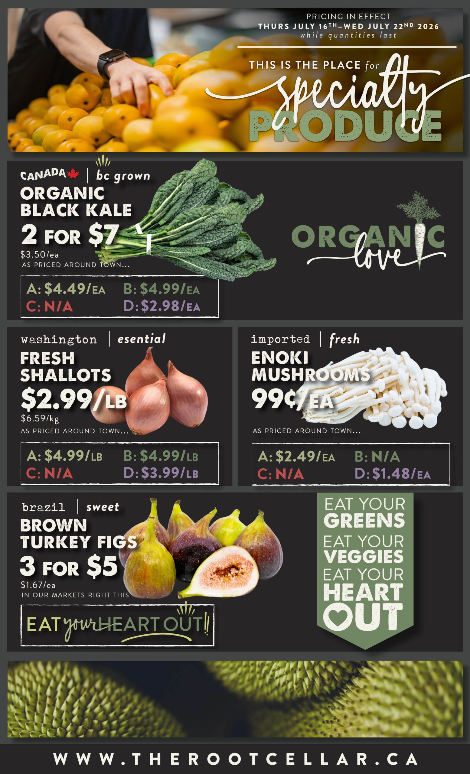 The Root Cellar Flyer July 16 to 22