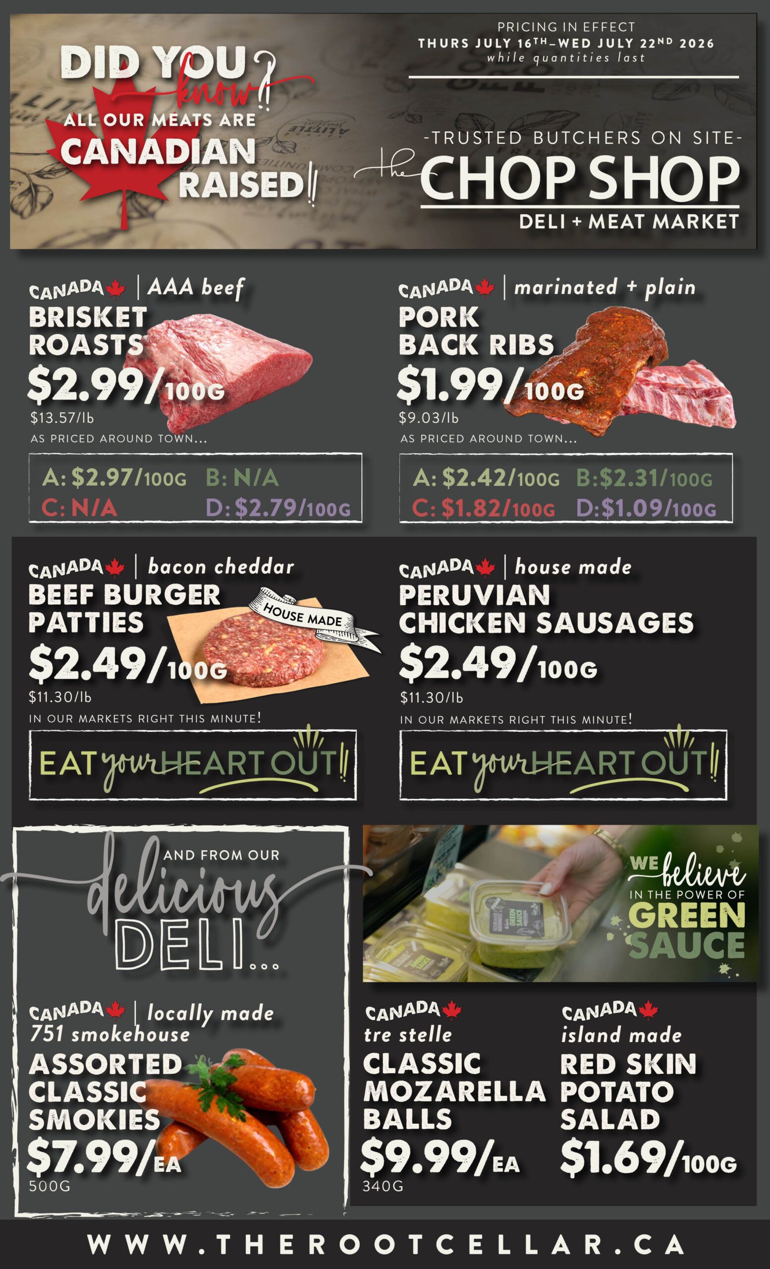 The Root Cellar Flyer July 16 to 22