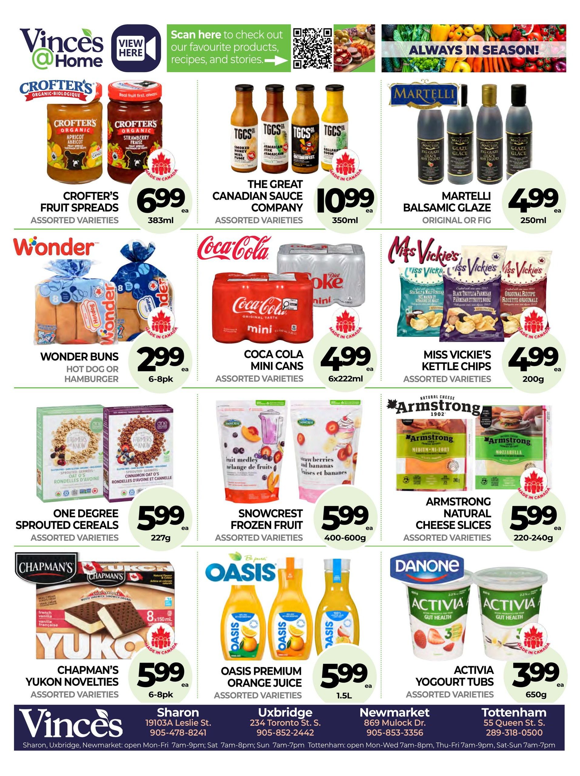 Vince's Market Flyer July 16 to 29