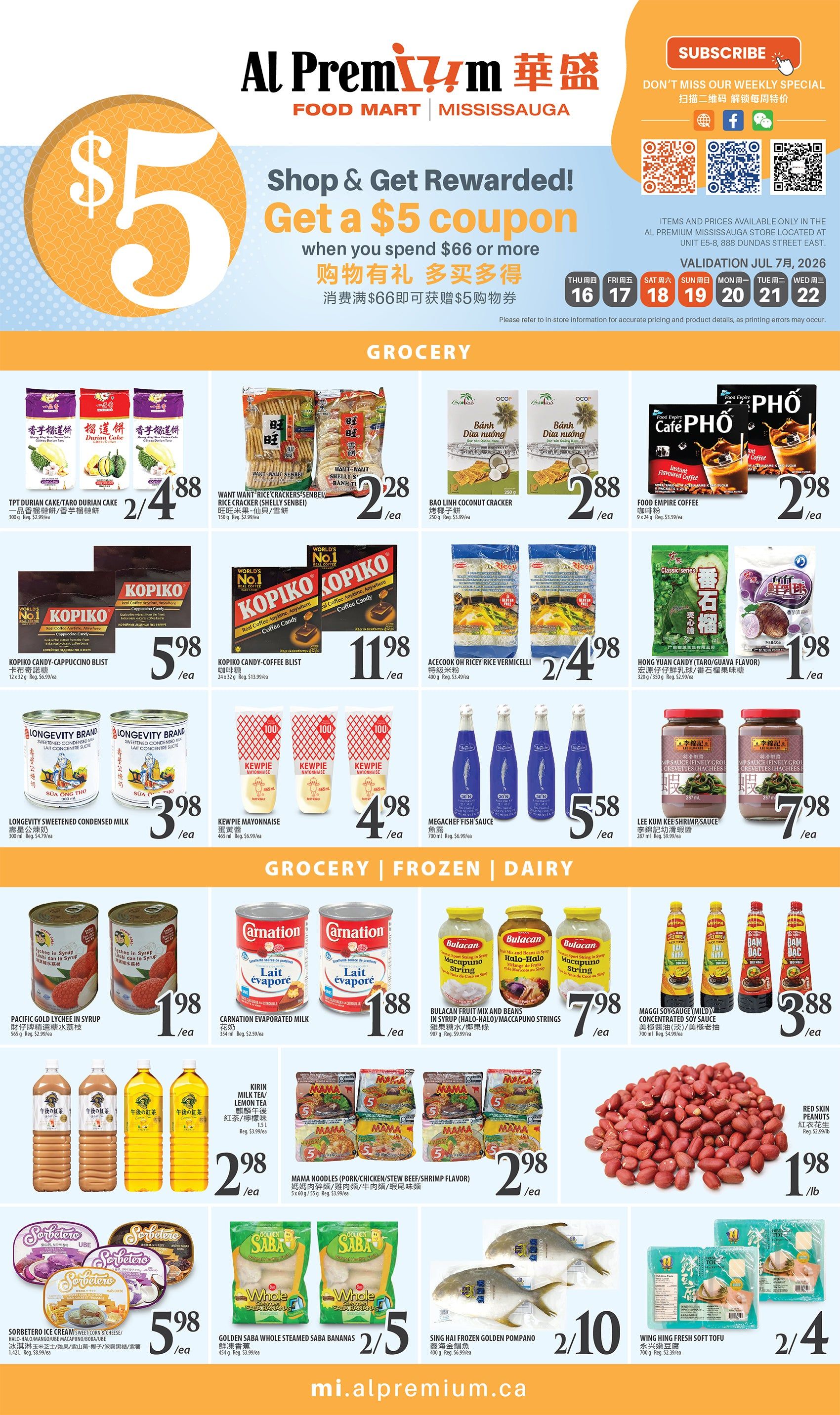 Al Premium Food Mart (Mississauga) Flyer July 16 to 22