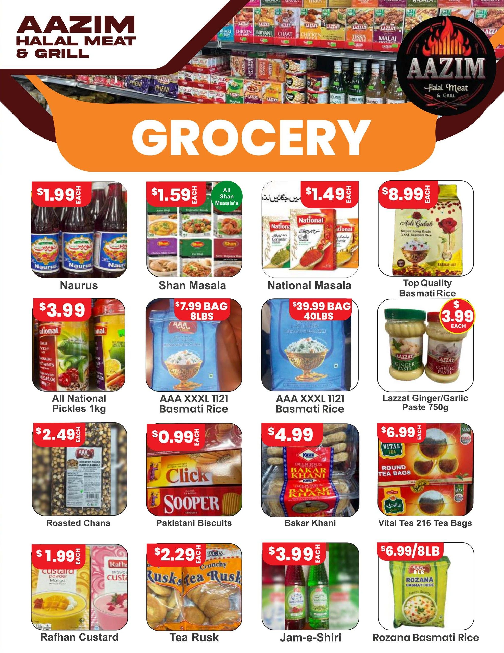 Aazim Halal Meat & Grill Flyer July 16 to 22