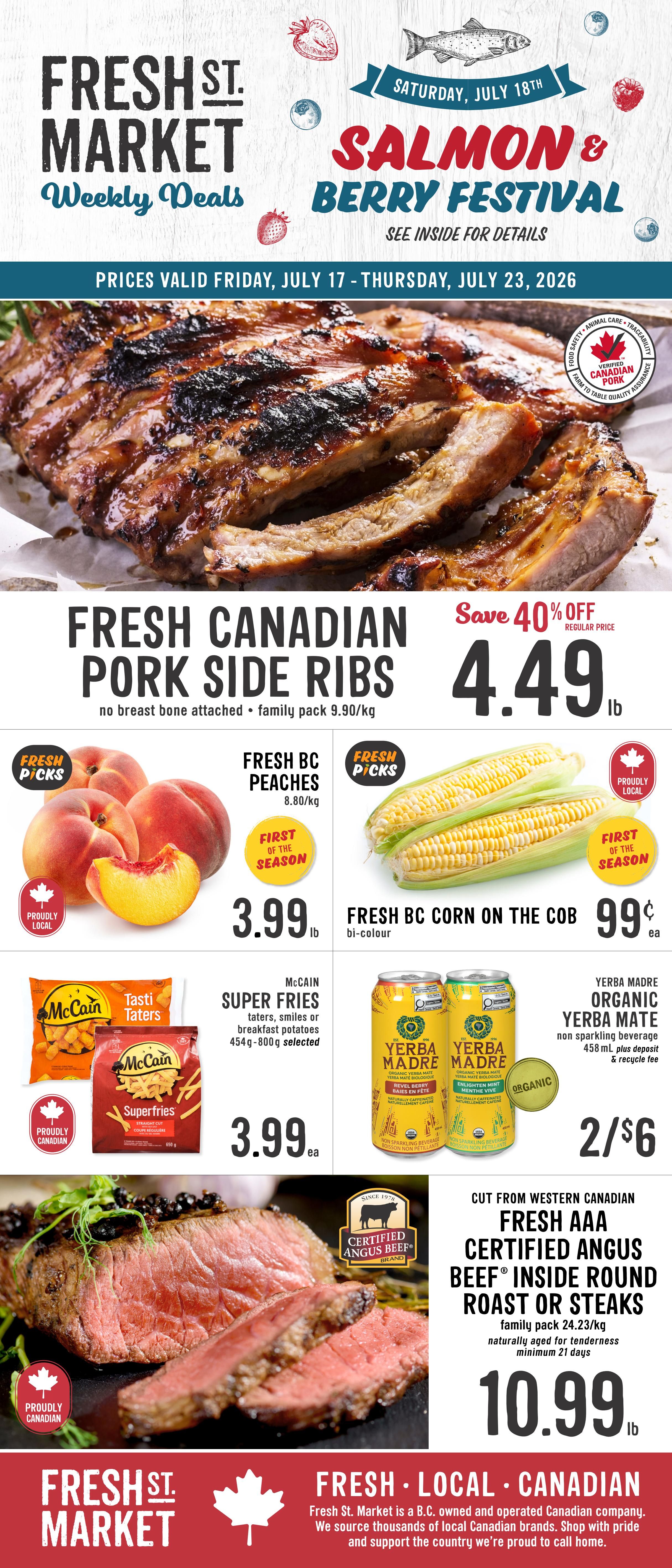 Fresh St. Market Flyer July 17 to 23