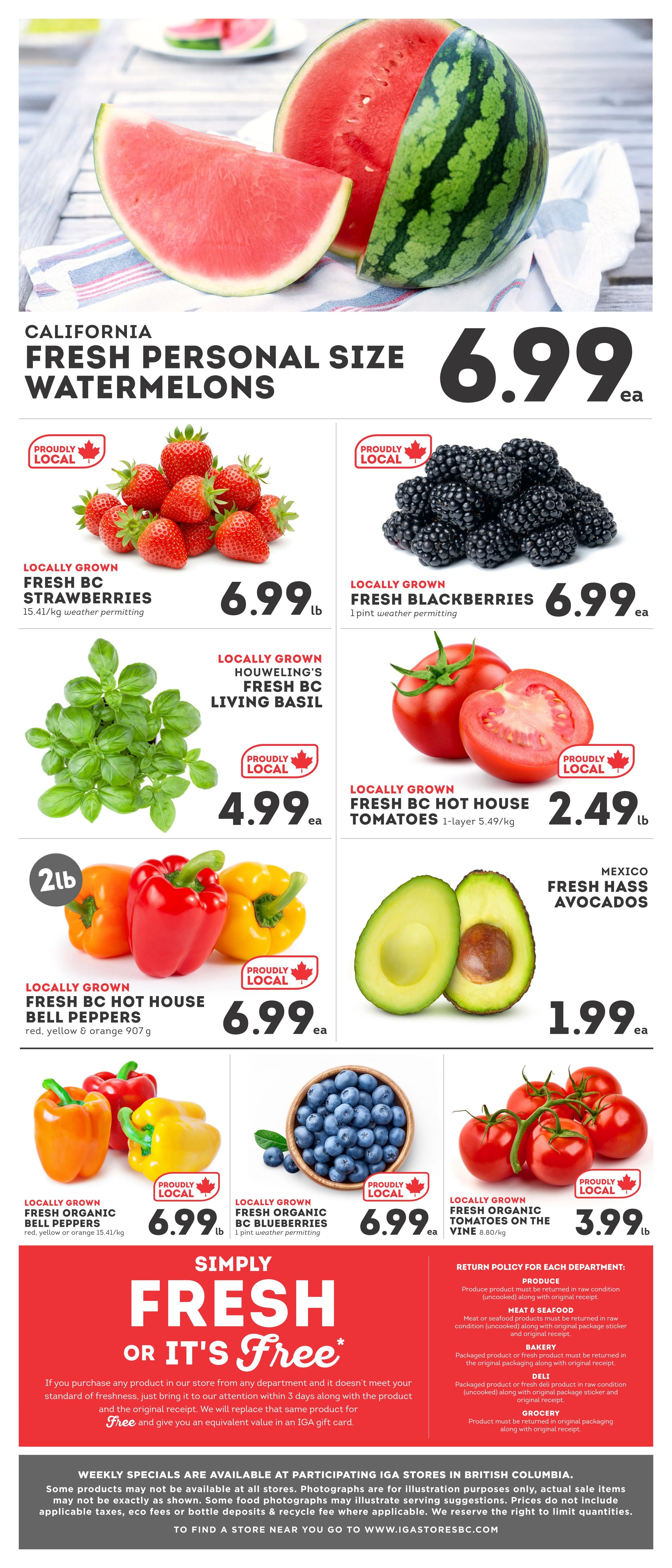 IGA Stores of BC Flyer July 17 to 23