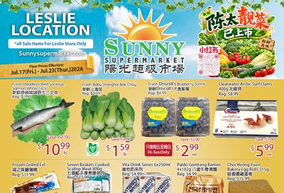 Sunny Supermarket (Leslie) Flyer July 17 to 23