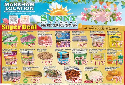 Sunny Foodmart (Markham) Flyer July 17 to 23
