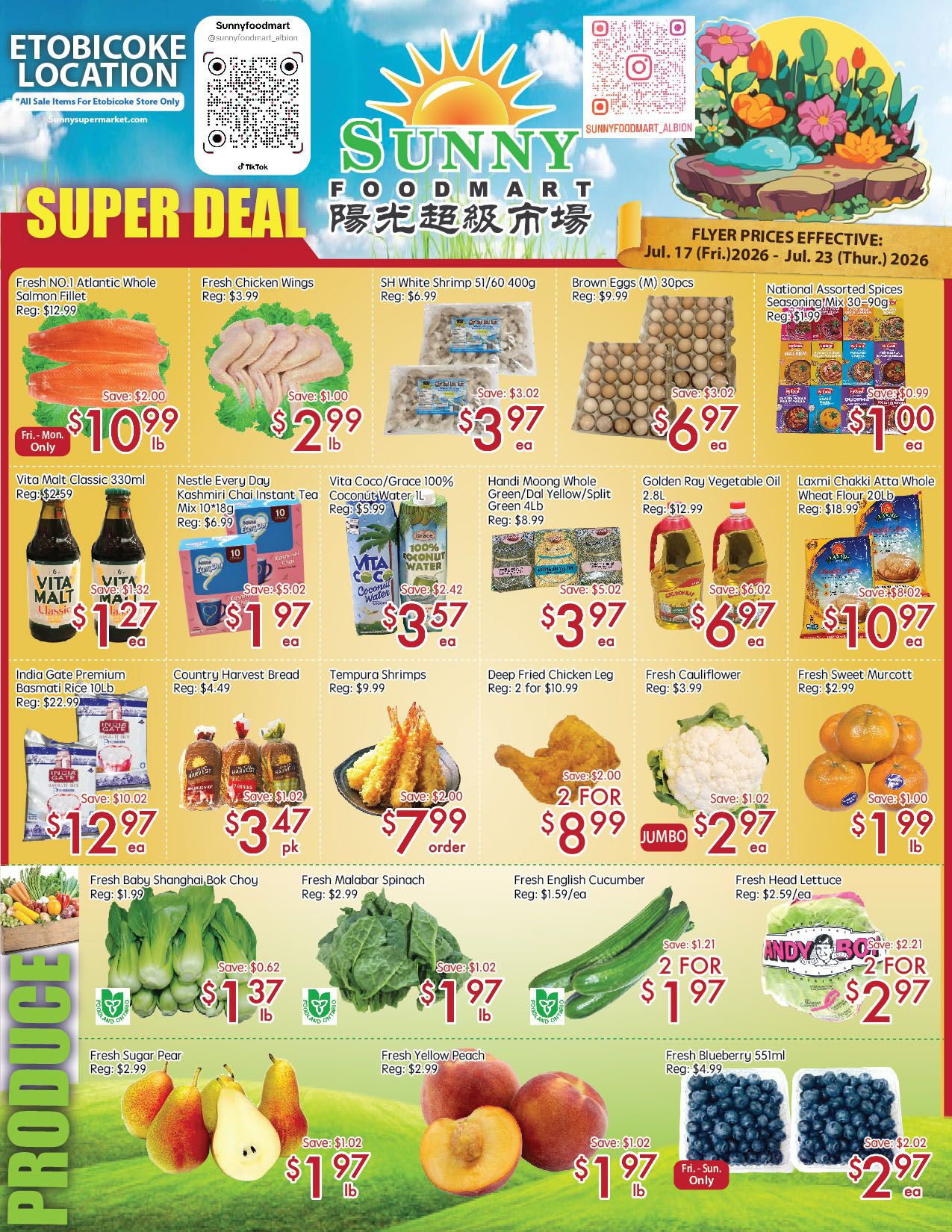 Sunny Foodmart (Etobicoke) Flyer July 17 to 23